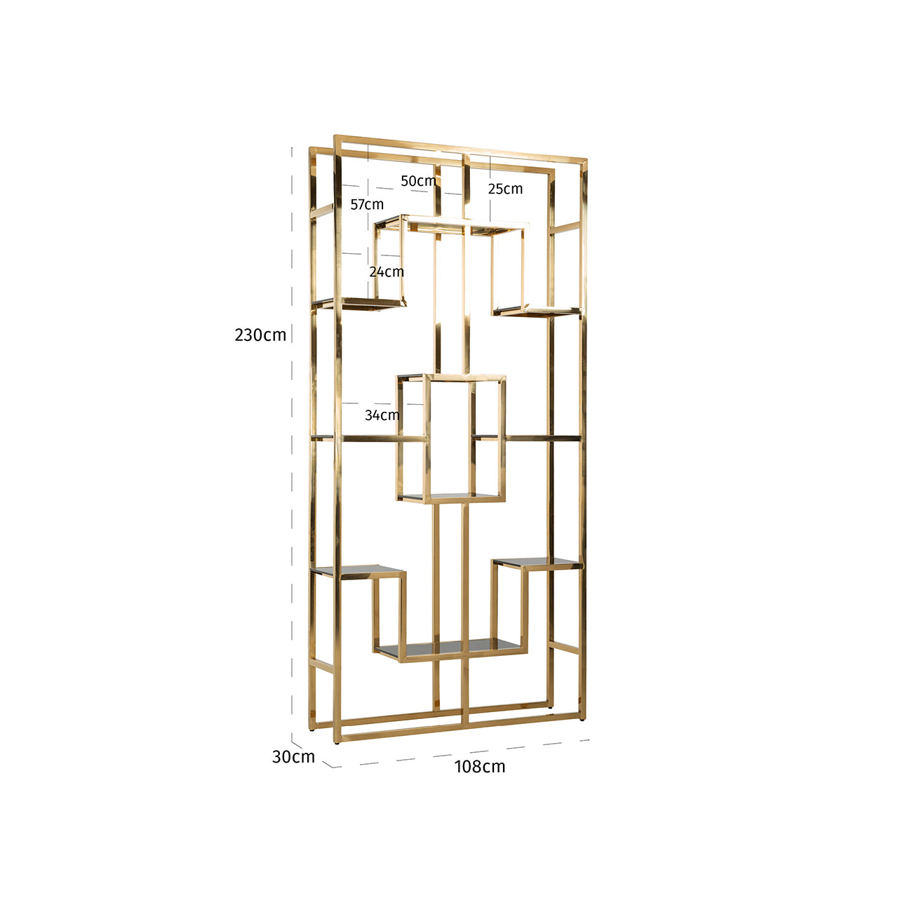 Display cabinet Magnus (Gold)