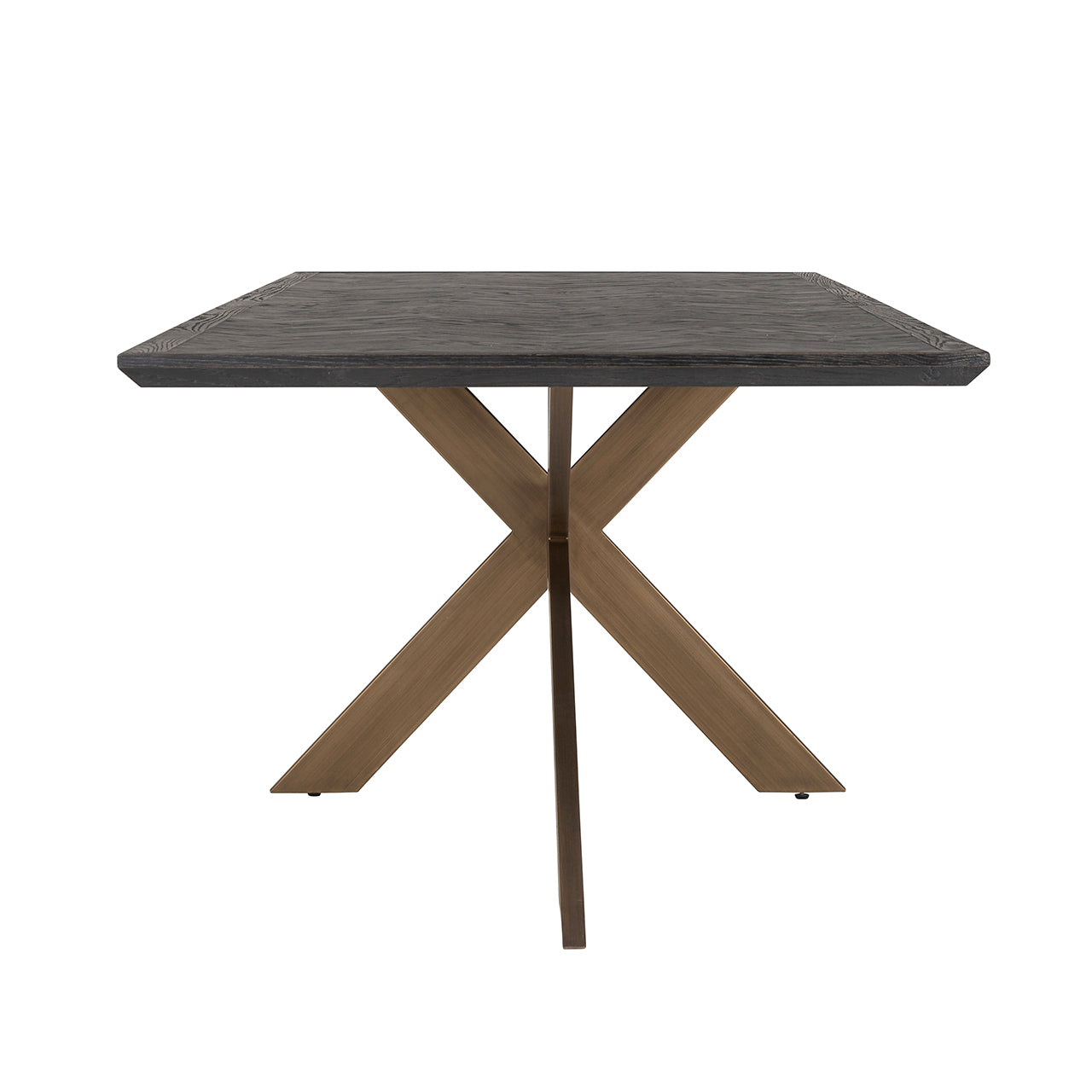 Dining table Blackbone brass 260 (Black rustic)