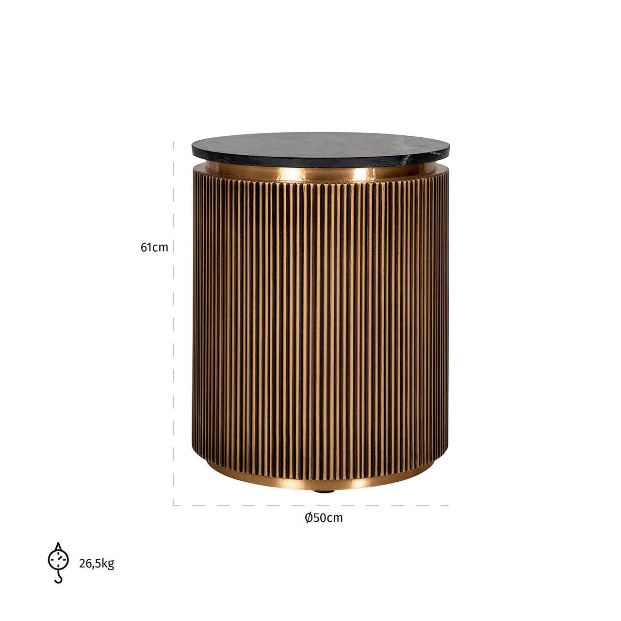 End table Ironville 50Ø (Gold)