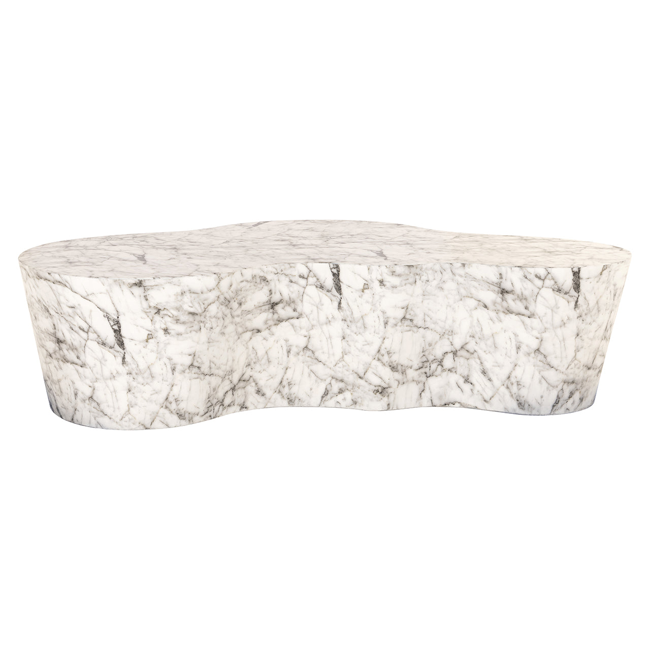 Coffee table Rockyard marble look indoor/outdoor (White)