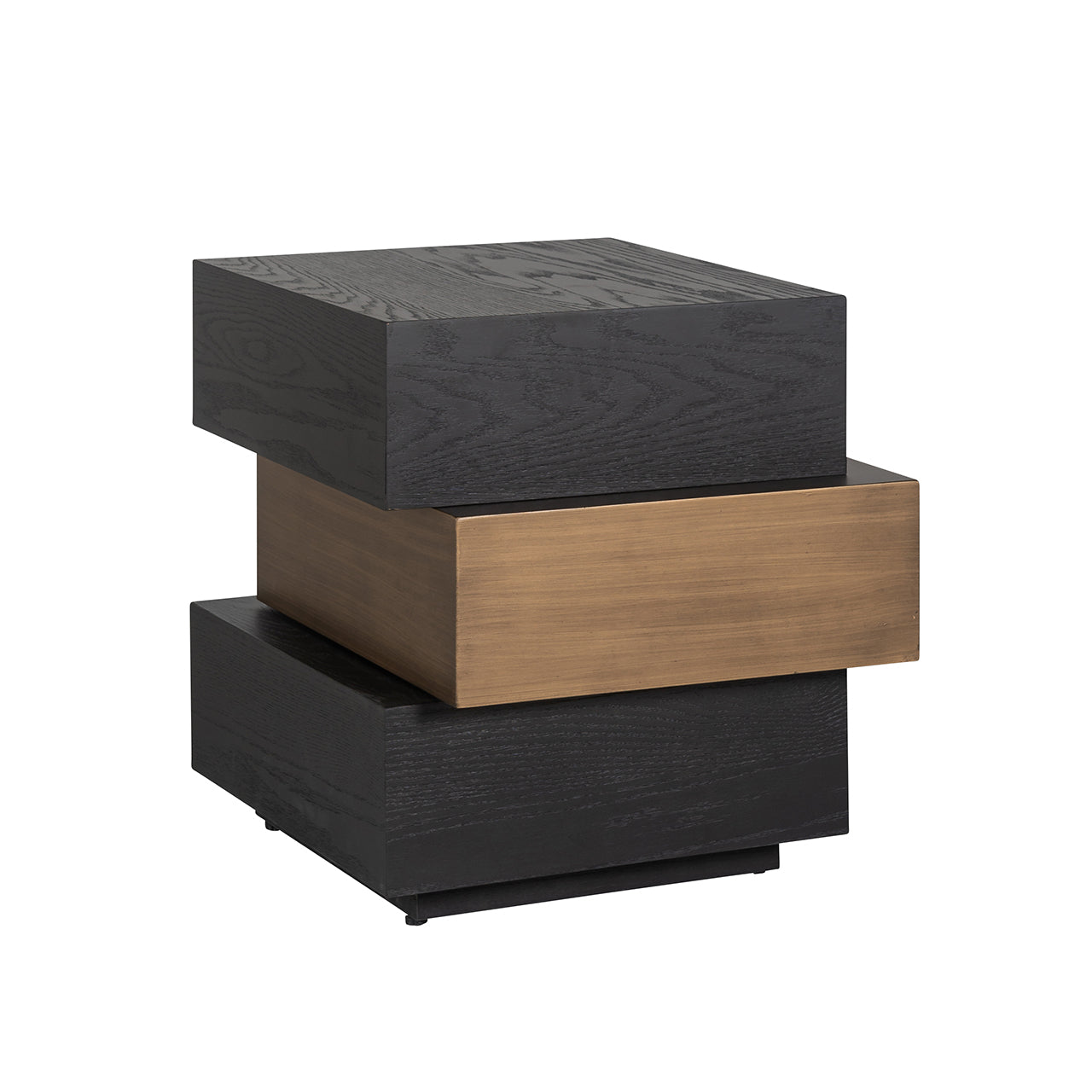 End table Cambon layered (Dark coffee)