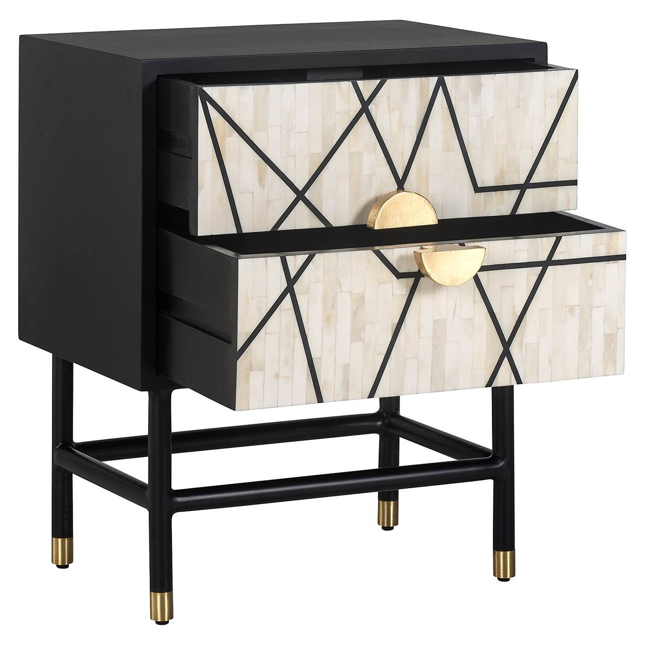 Nightstand Novas 2-drawers