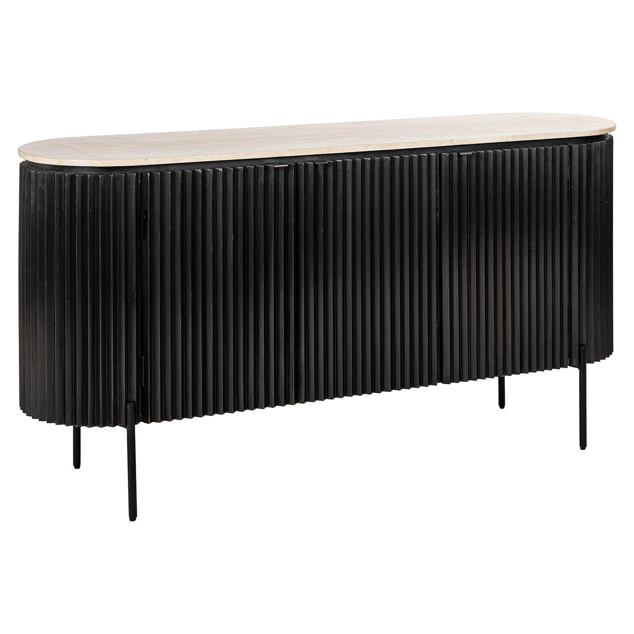 Sideboard Hampton 3-doors (Dark brown)