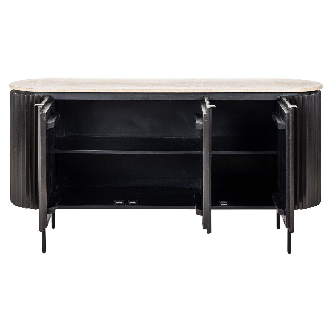 Sideboard Hampton 3-doors (Dark brown)
