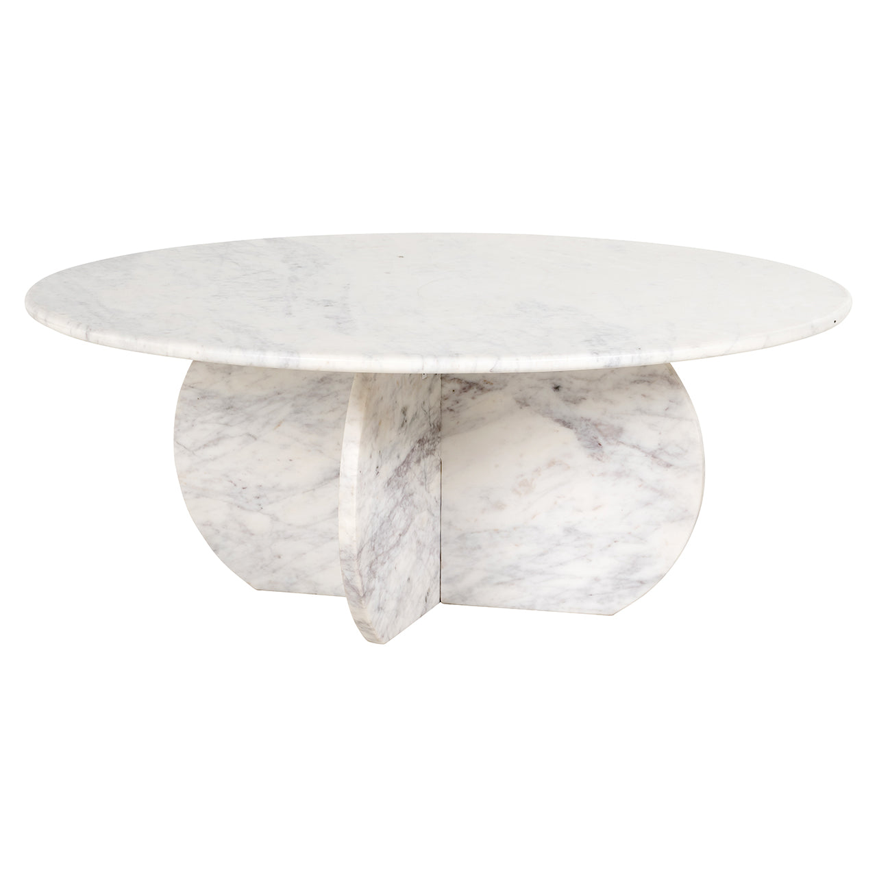 Coffee table Holmes 90Ø (White)