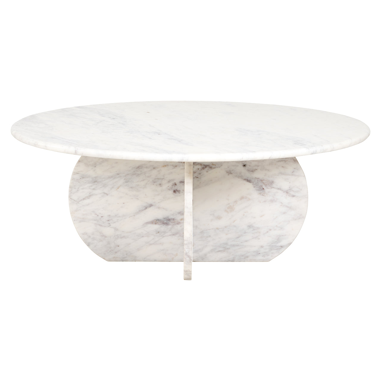 Coffee table Holmes 90Ø (White)