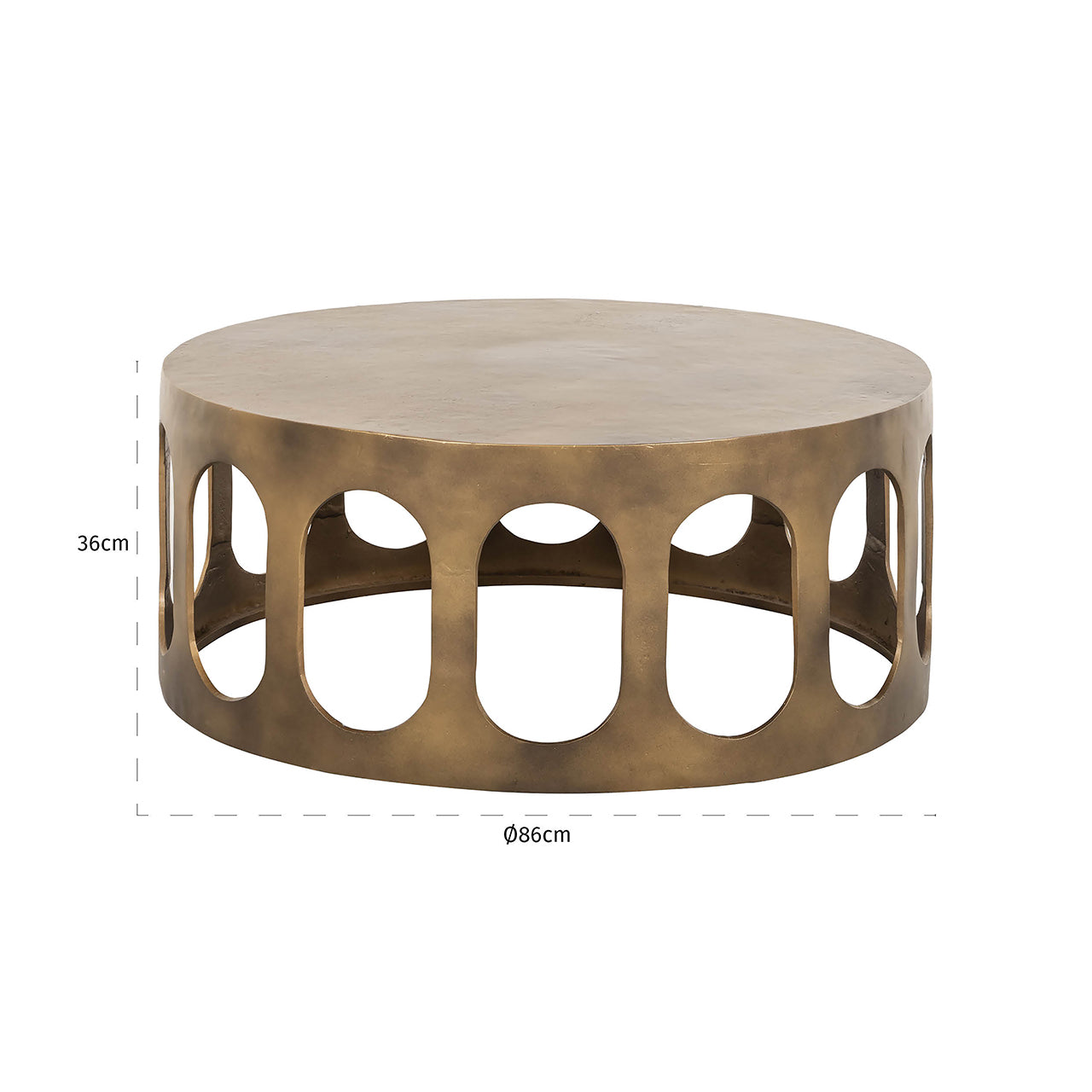 Coffee table Du Pont (Brushed Gold)