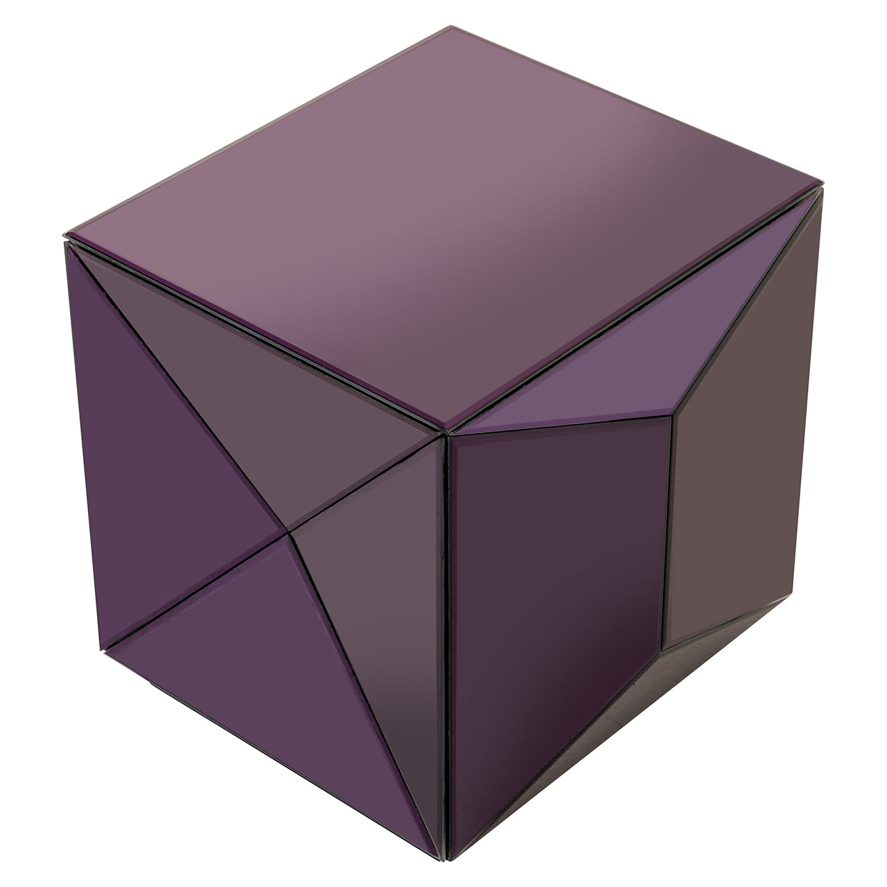 End table Shifra mirror purple ()