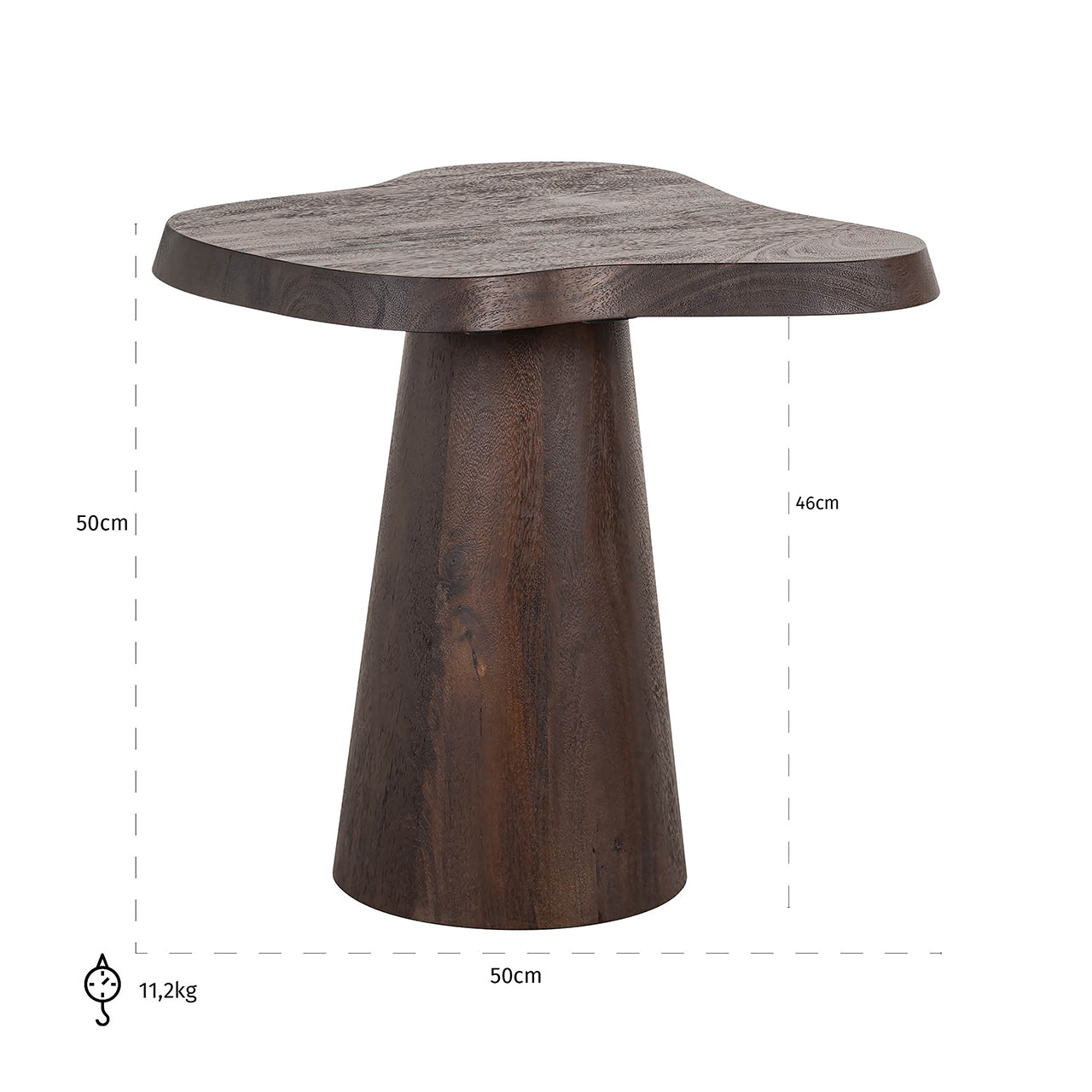 End table Odile (Dark brown)