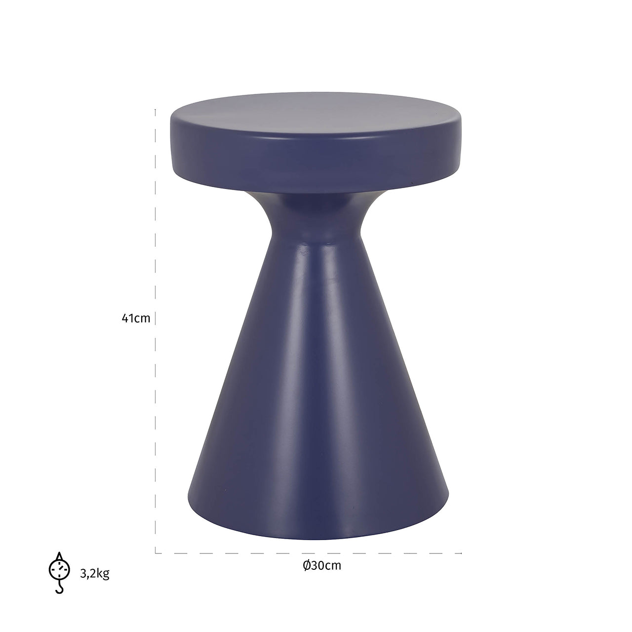 End table Kimble purple small 30Ø (Purple)