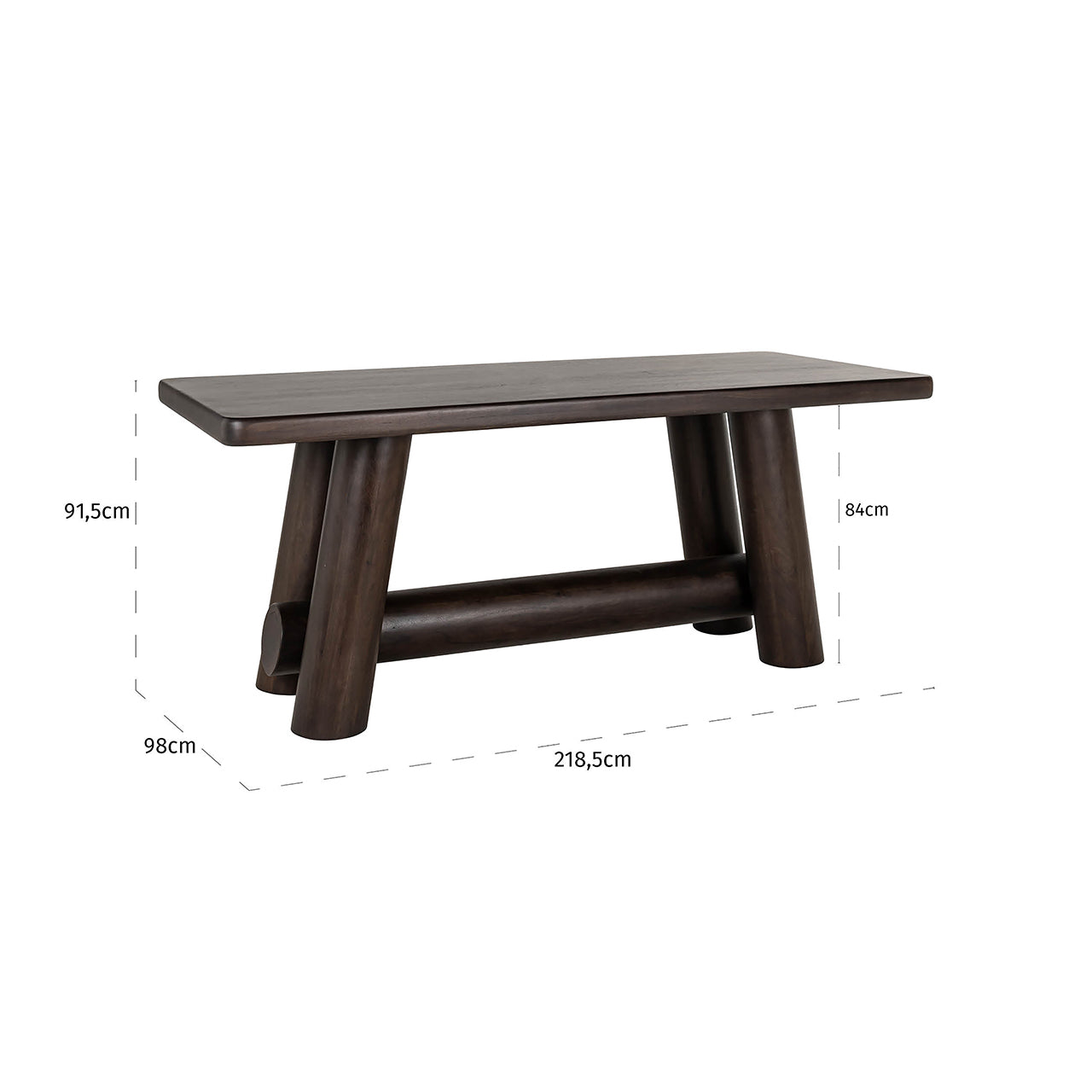 Counter table Menara 220 (Brown)