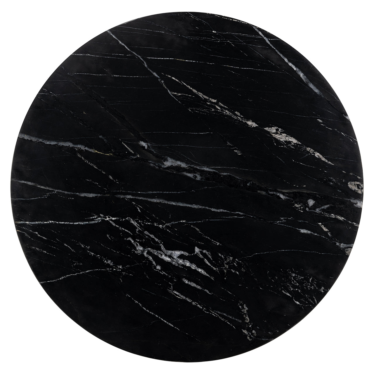 Bistro table Logan 75Ø (Black/gold)