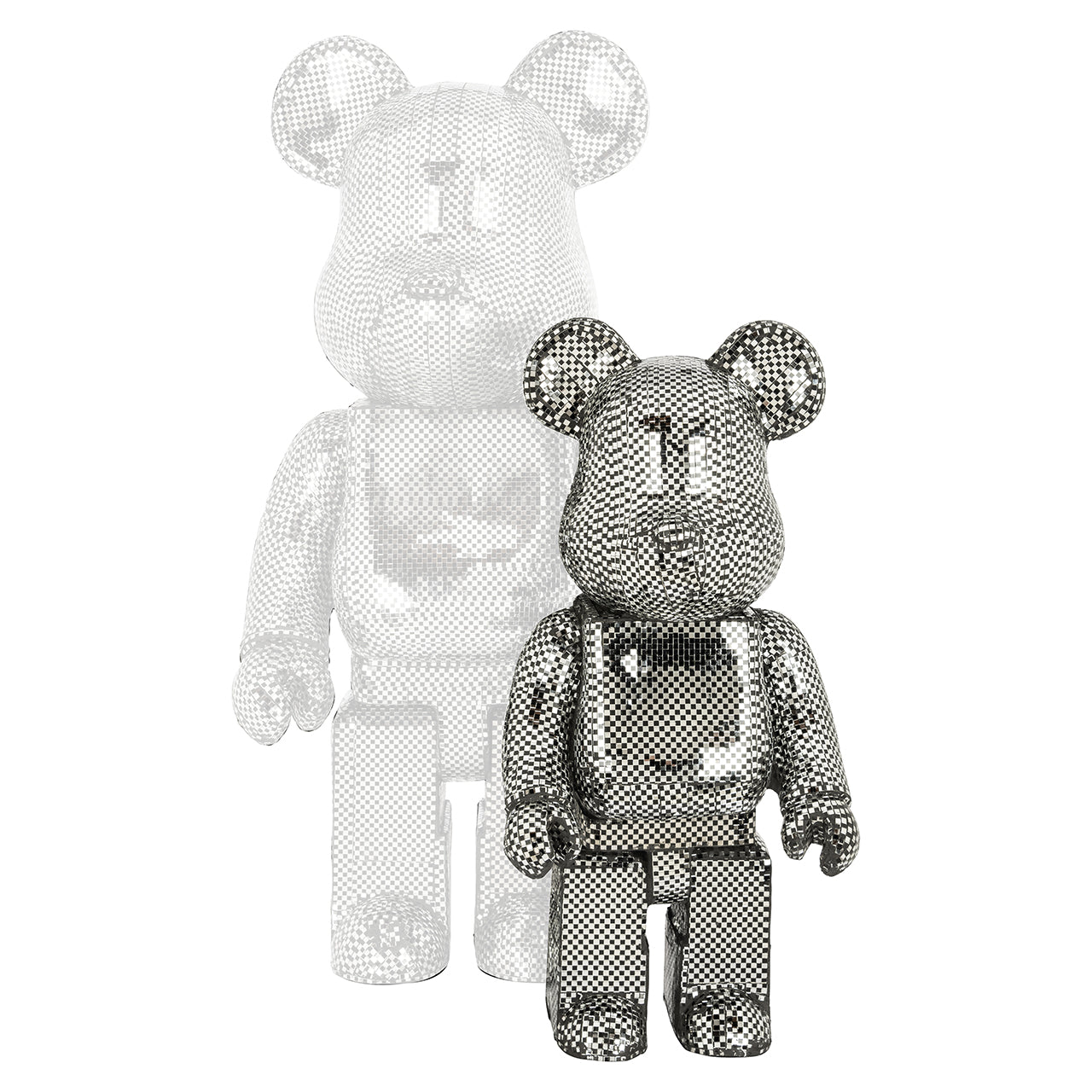 Decorative object Bear small (Silver)