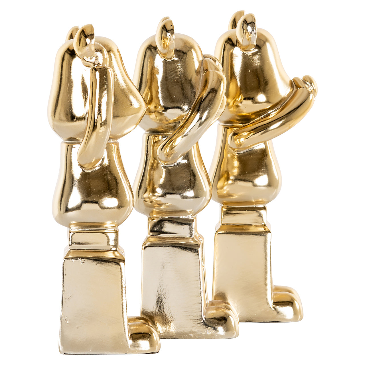 Decorative object Berna set of 3 (Gold)