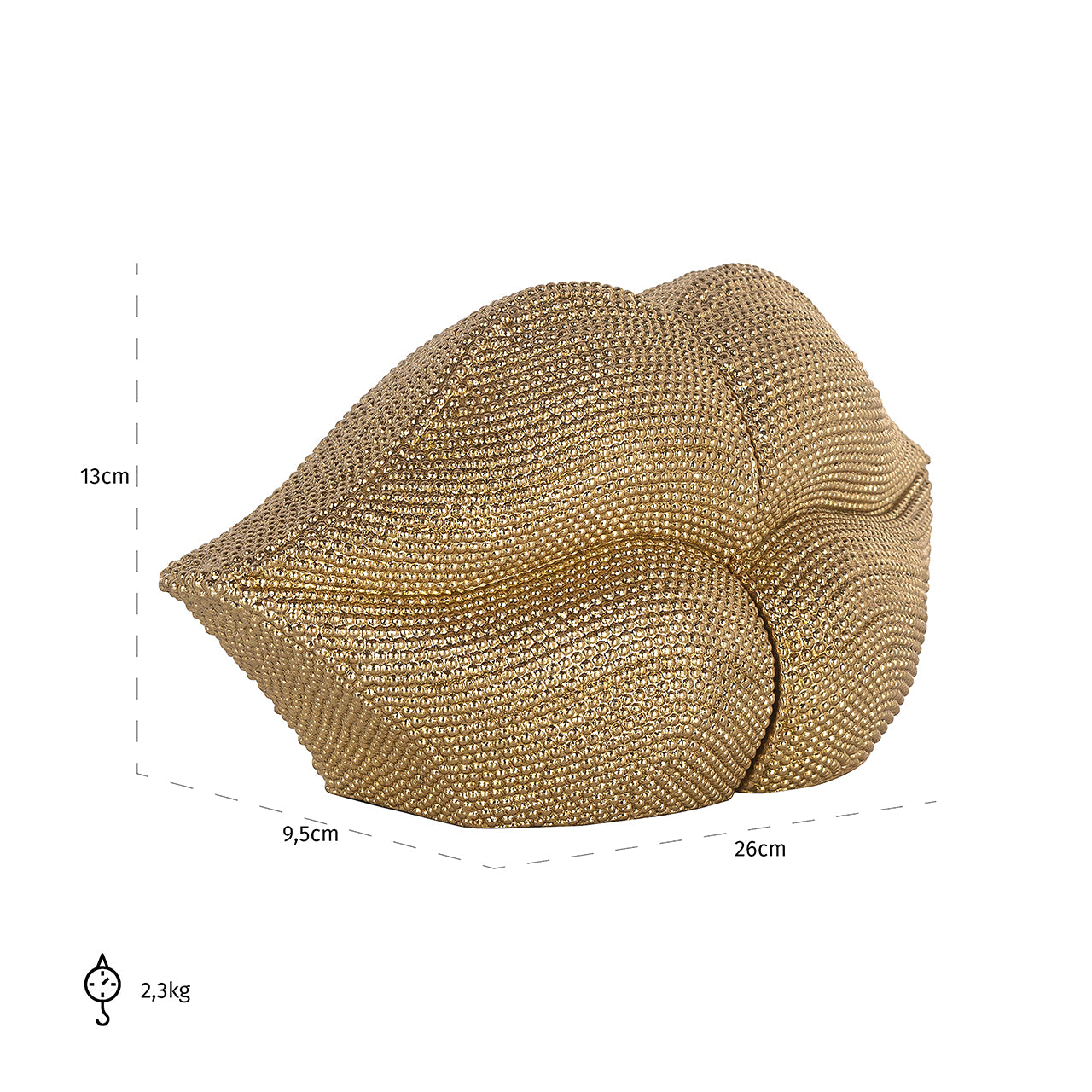 Bookstands Kiss gold (Gold)