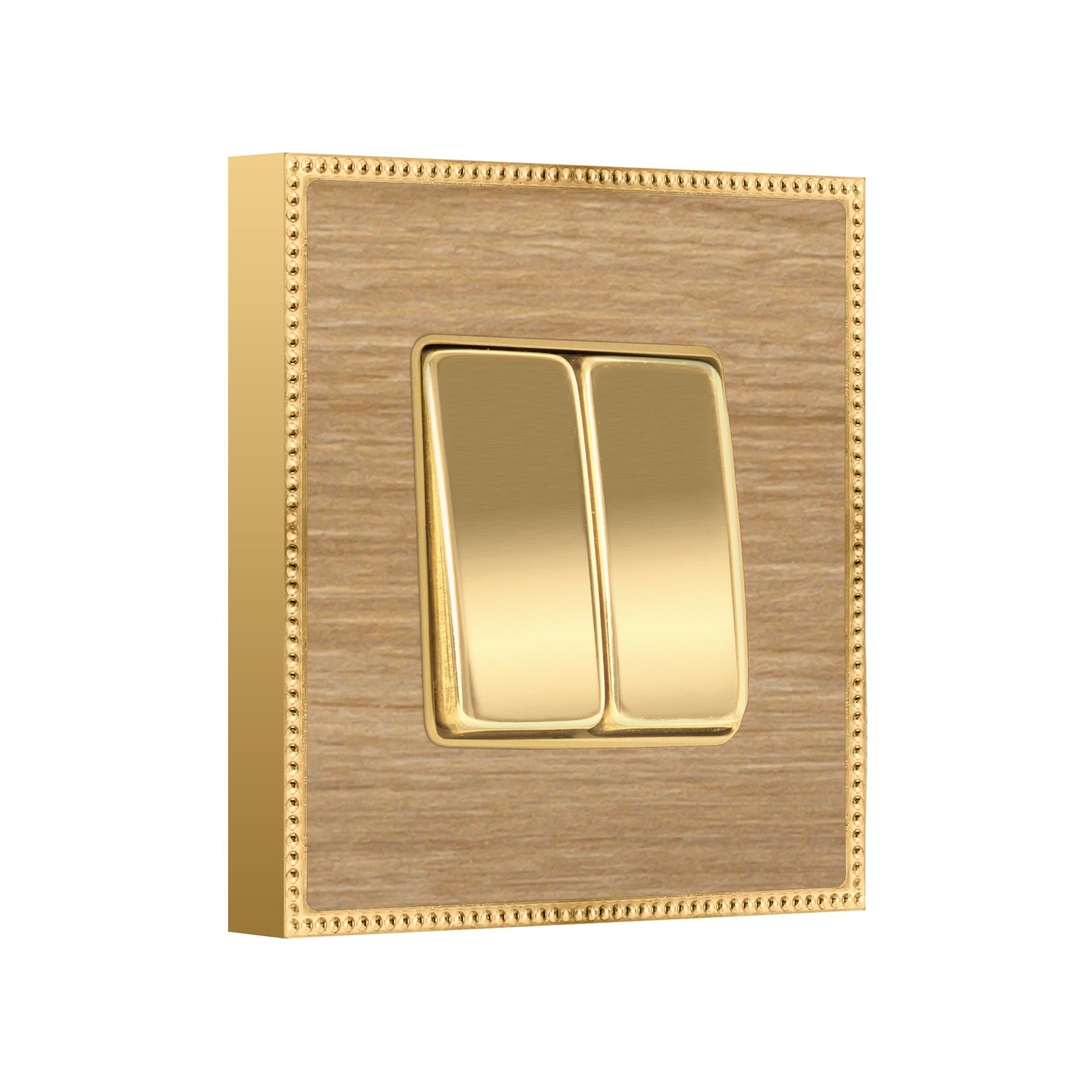 Double Rocker Switch Wood Belle Epoque