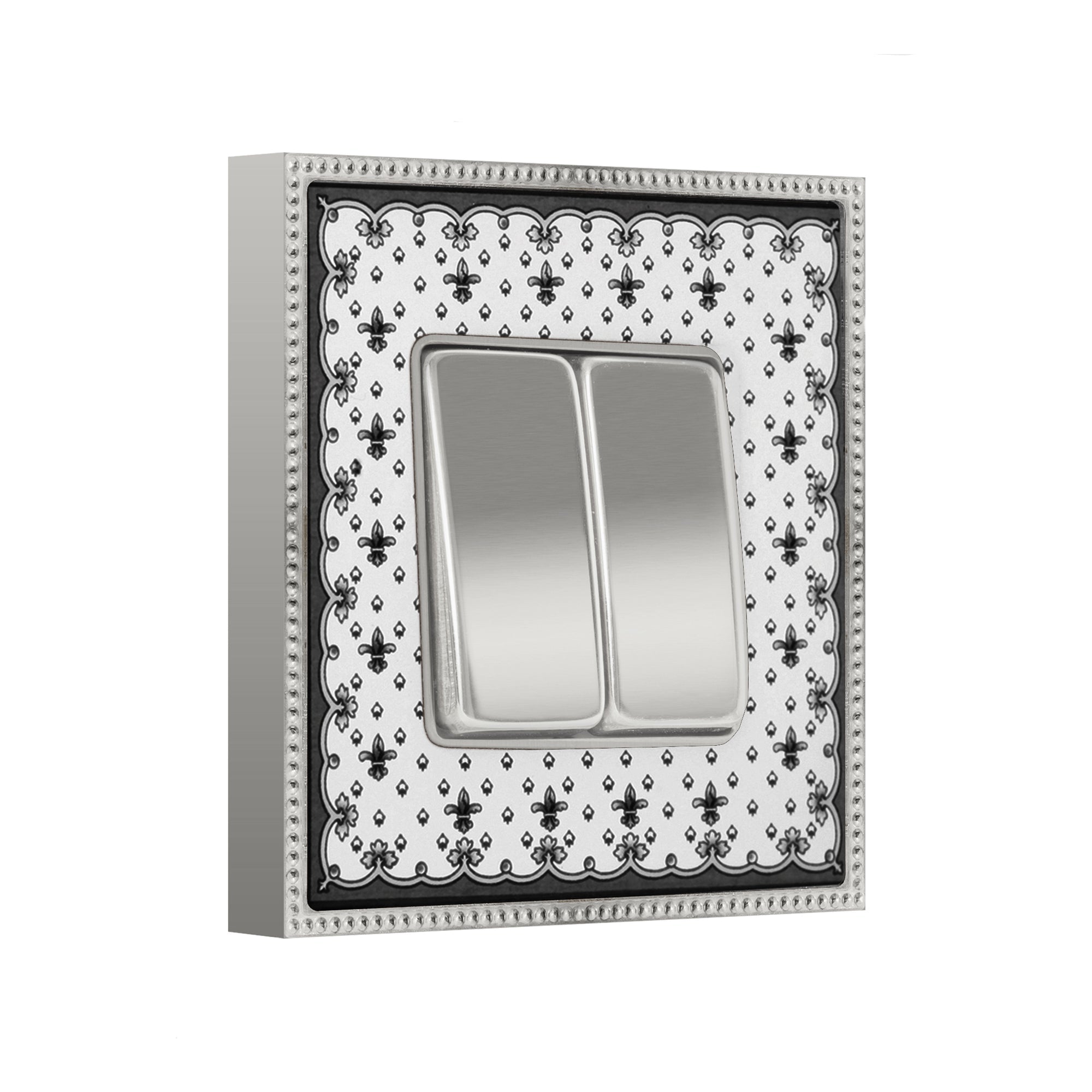 Double Rocker Switch Porcelain Belle Epoque