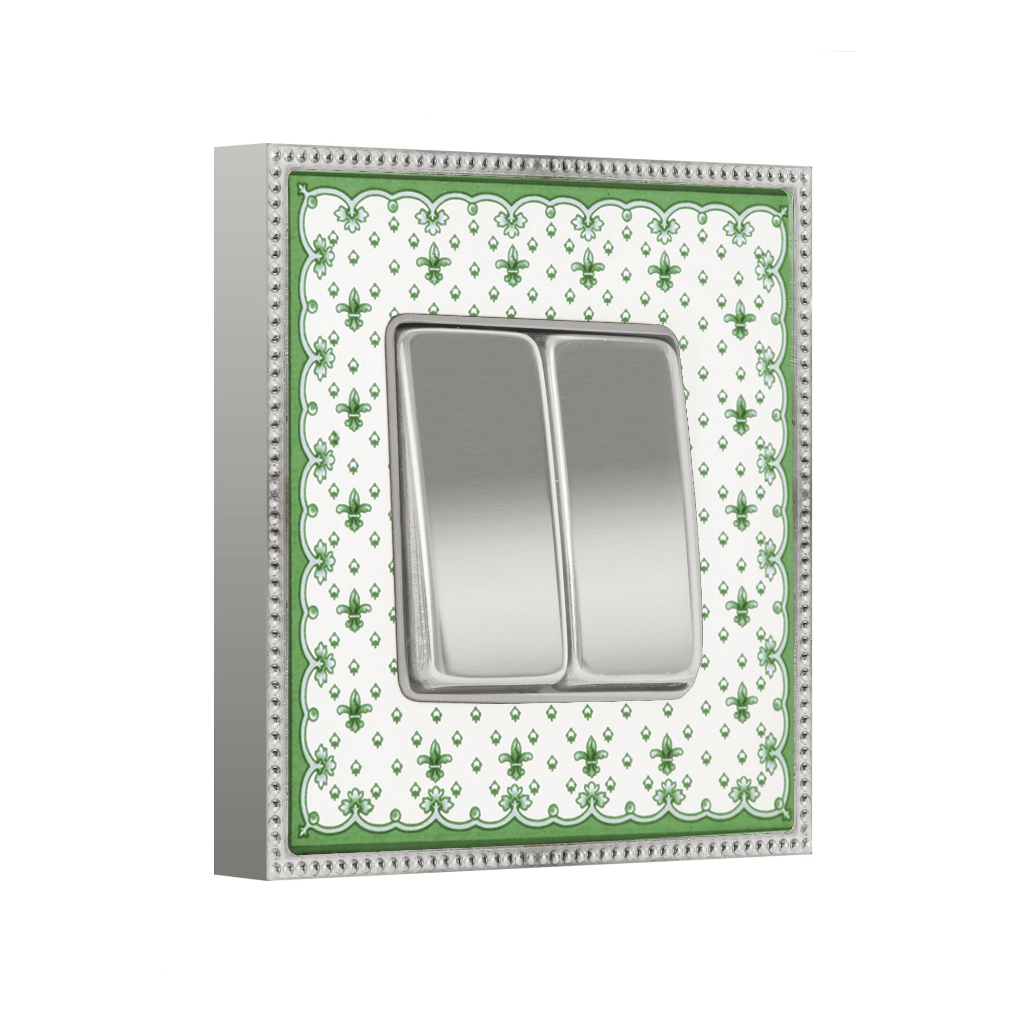 Double Rocker Switch Porcelain Belle Epoque