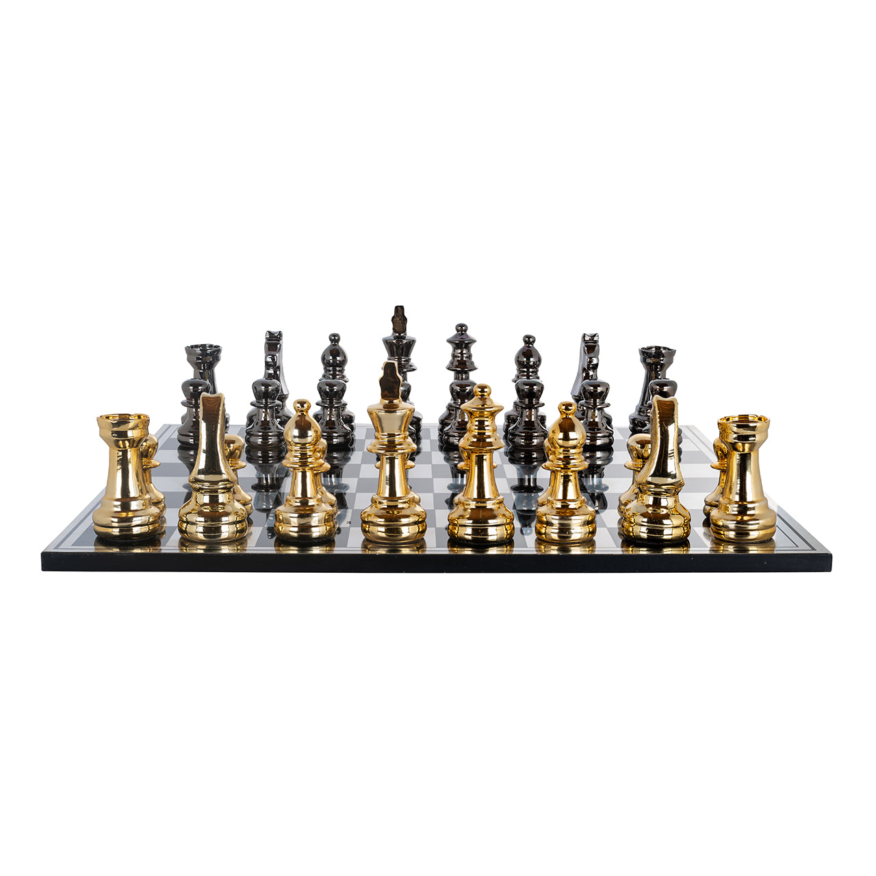 Chessboard Saray (Black/gold)
