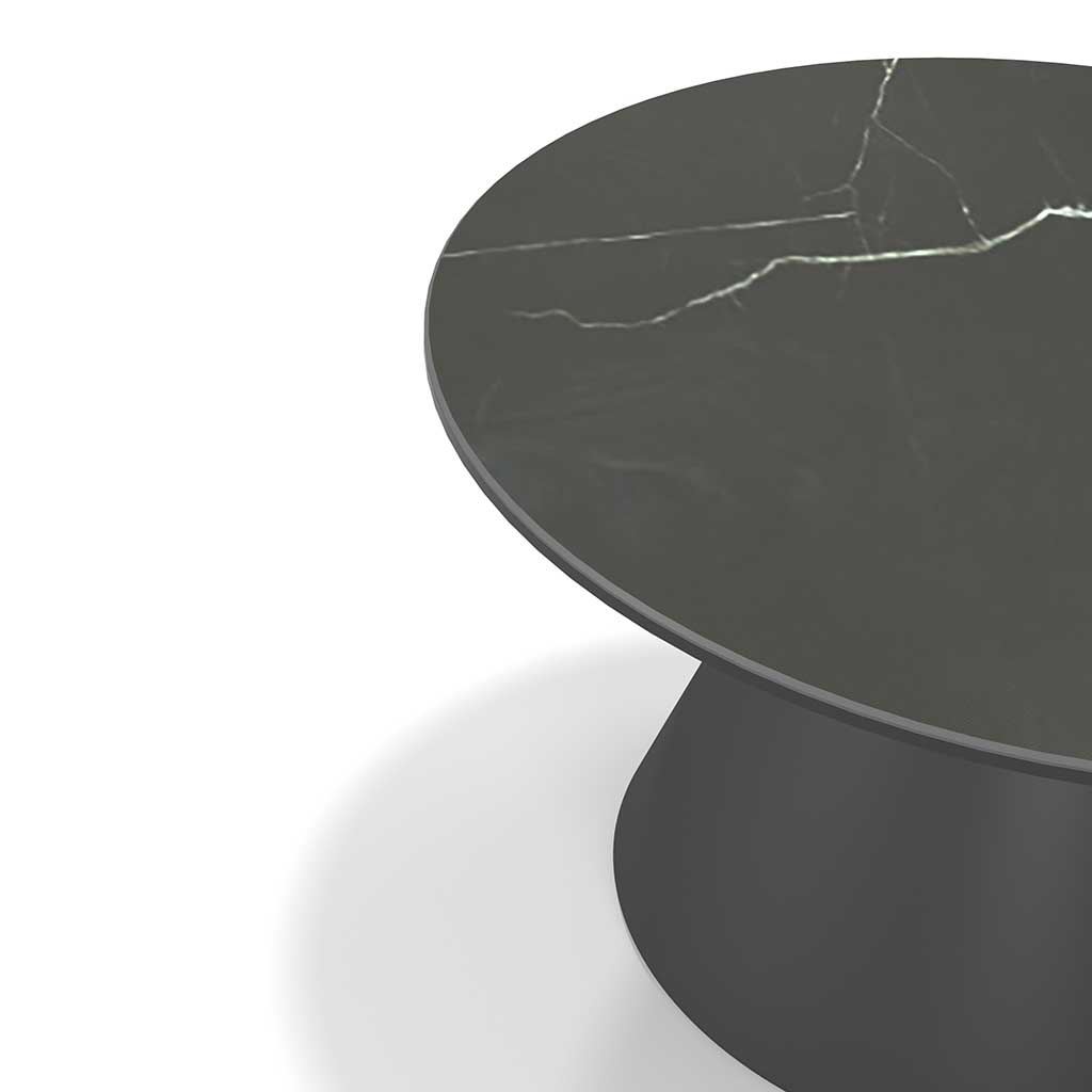 Coffee Table Iwaki – Ceramic Grey Ø58 cm