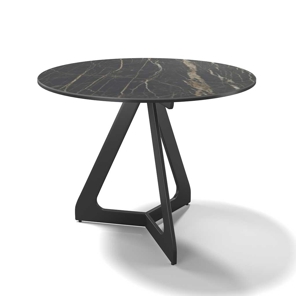 Coffee Table TSURUGI – Ceramic Noir Desir Ø57cm
