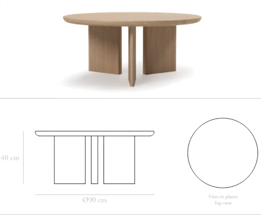 Coffee Table Zen Ø90cm