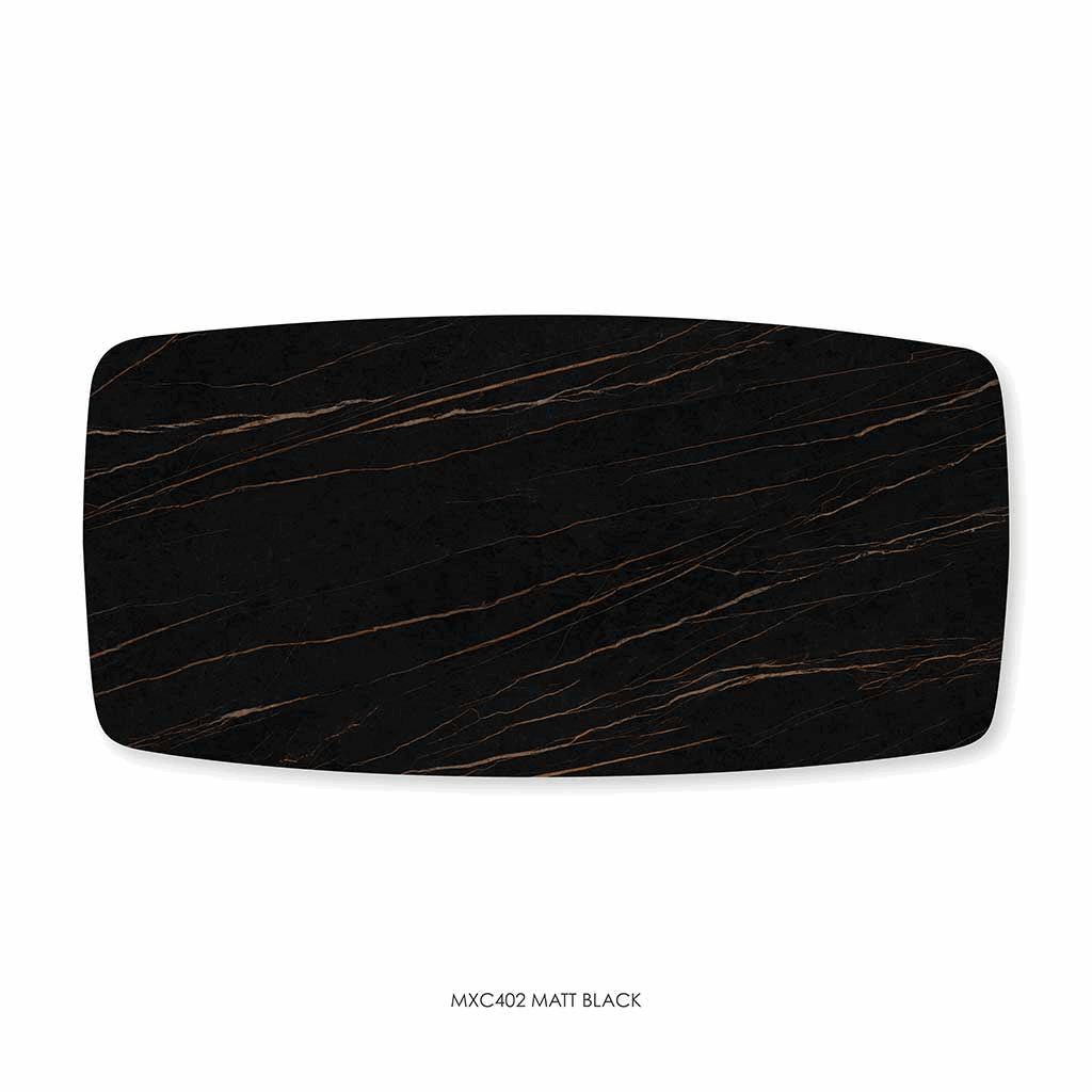 Dining Table Triumph - Ceramic Matt Black 180cm | Extendable 230cm | Electric (incl. Battery)