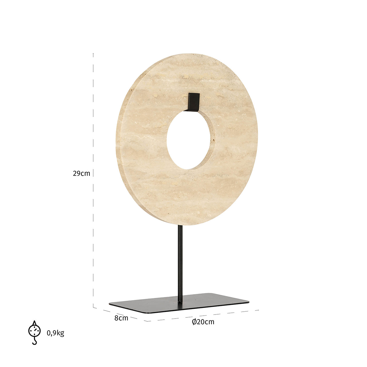 Decorative stand Manou small (Beige)