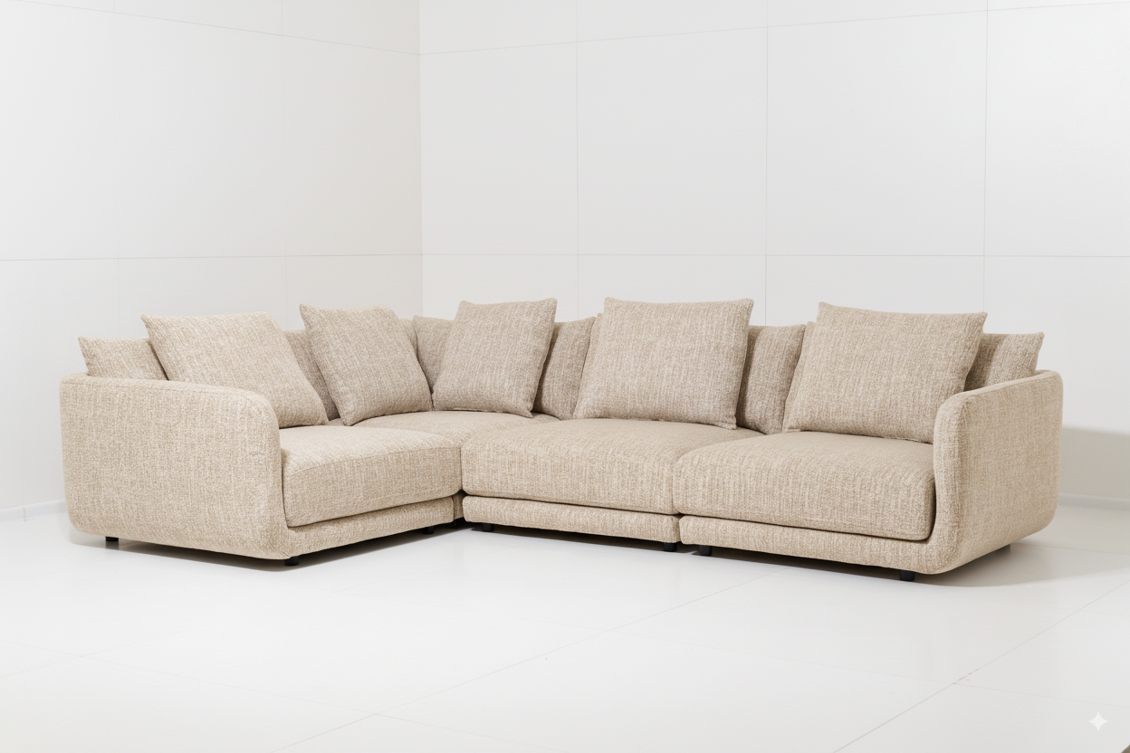 Sofa Grena - Beige Corner Sofa 300×214cm