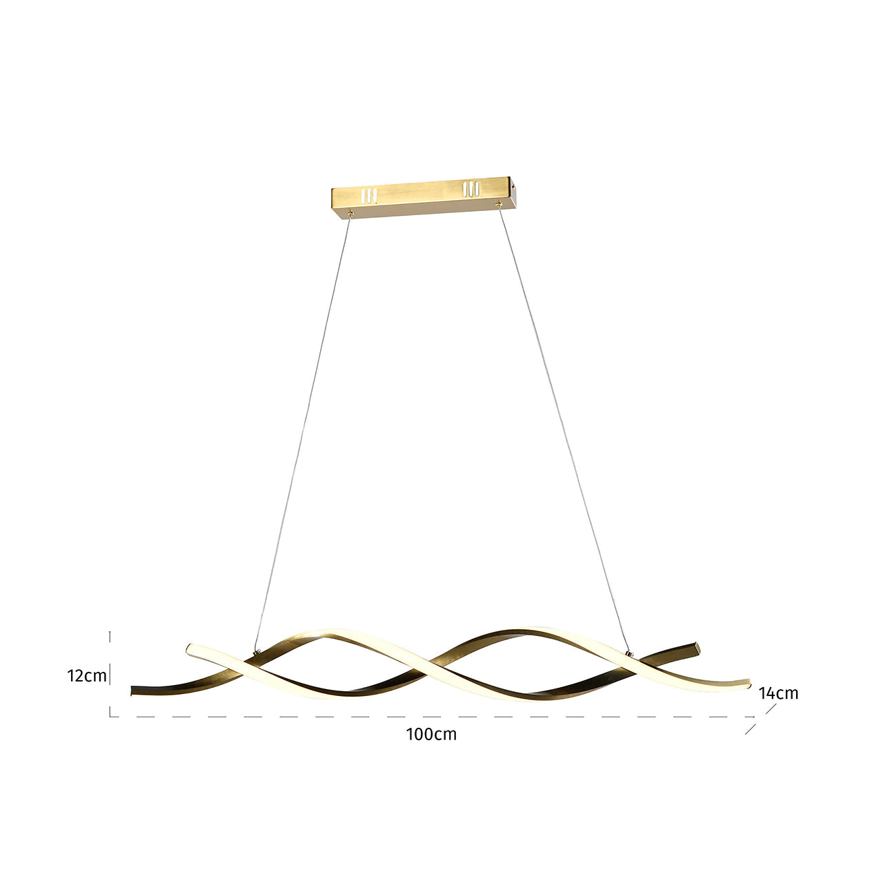 Chandelier Lorine (Brushed Gold)