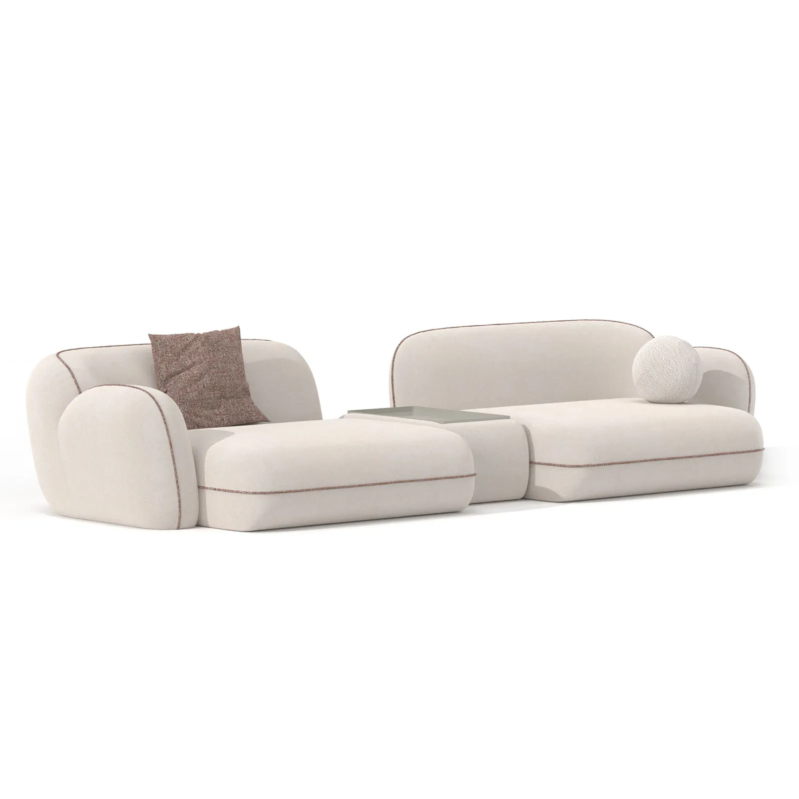 Sofa Aicon Creme 367cm