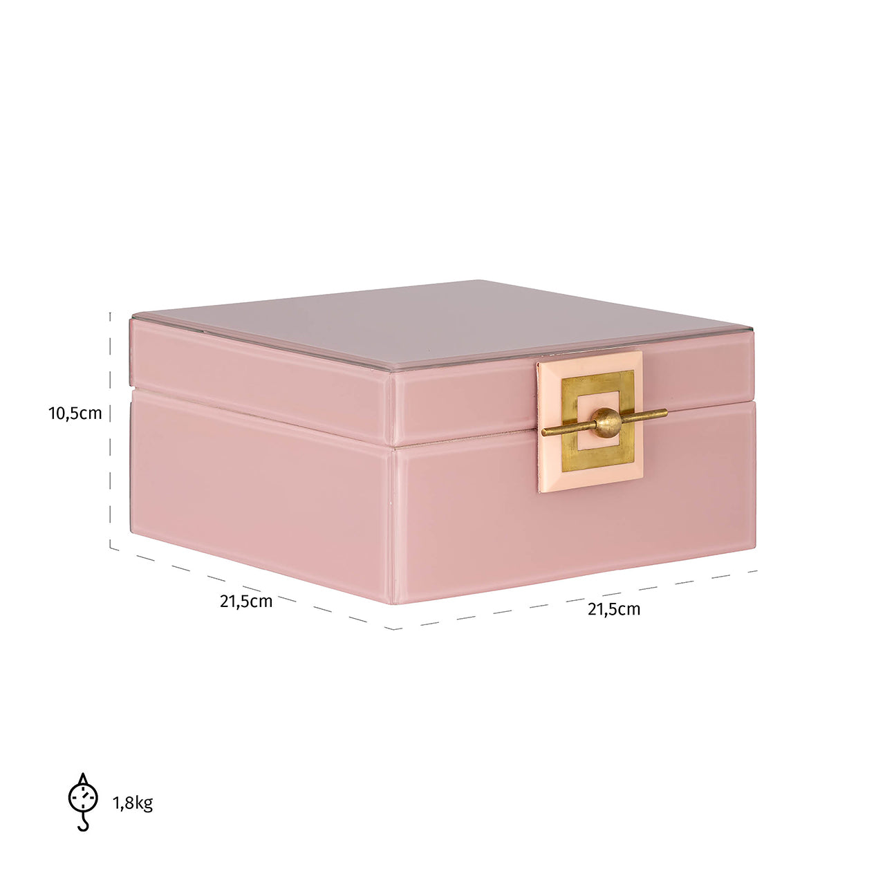 Storage box Bodine pink big (Pink)
