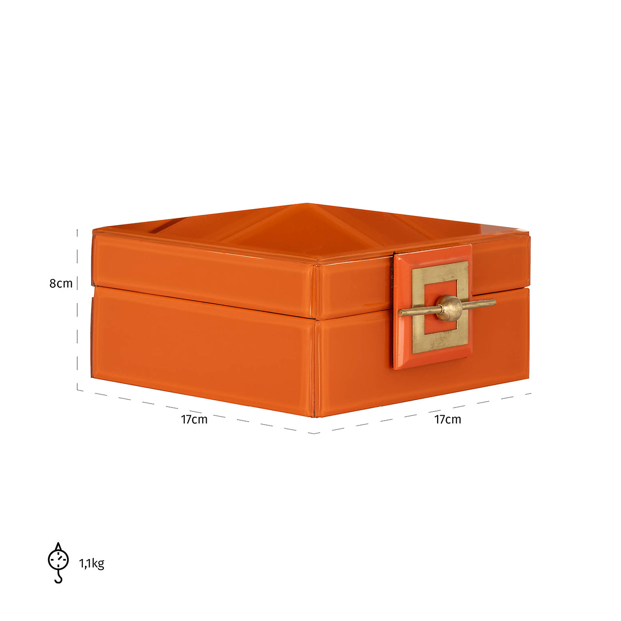 Storage box Bodine orange small