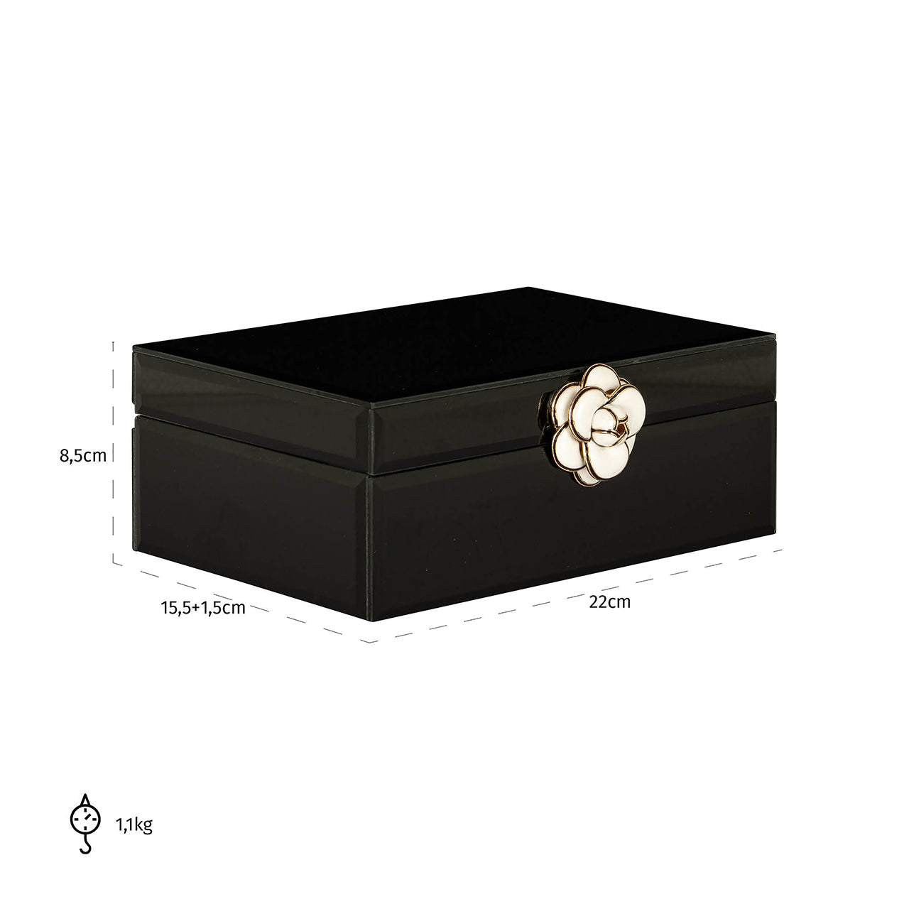 Storage box Vivy small (Black)