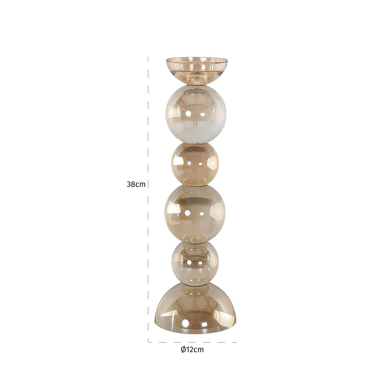 Candle holder Emie big (Brown)
