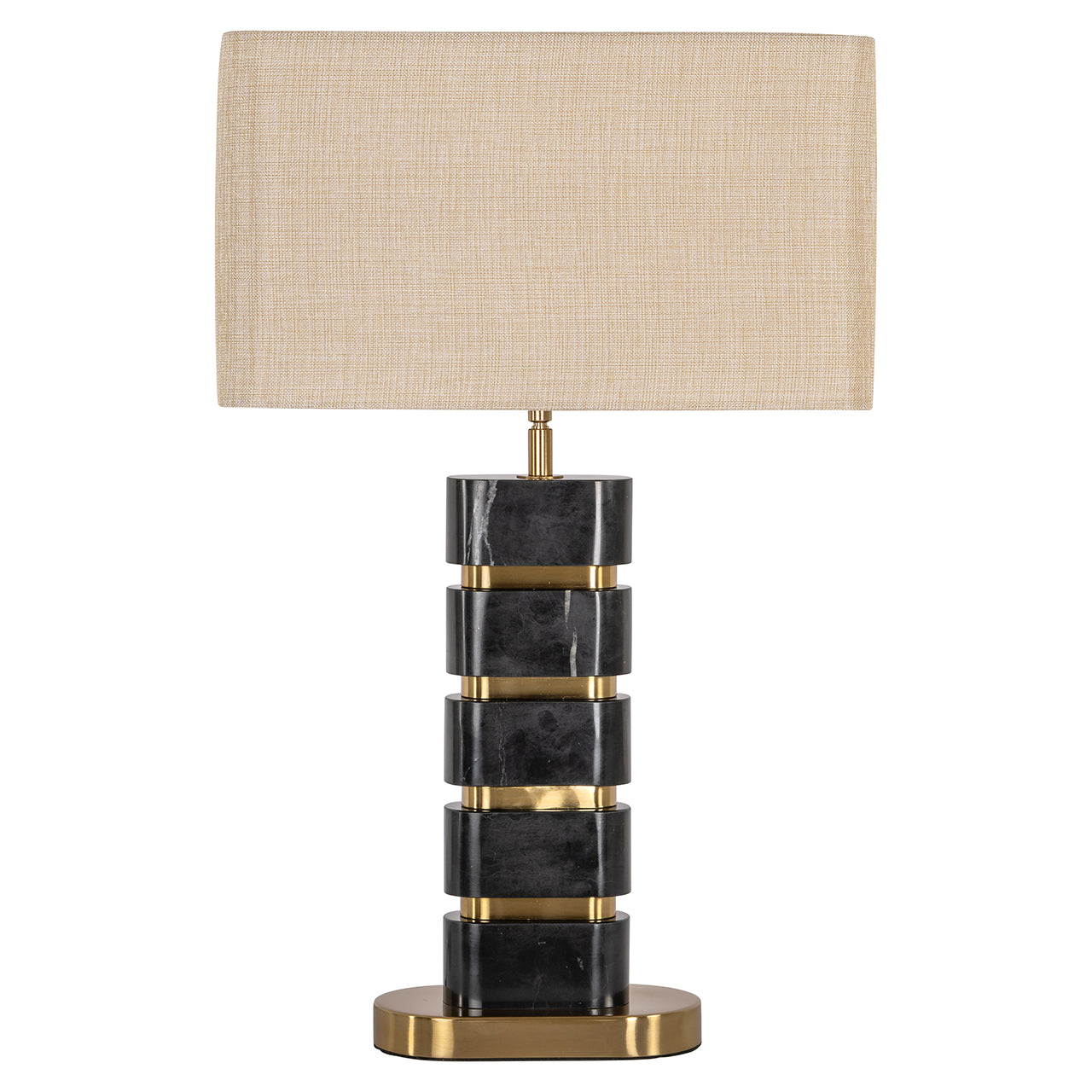Table lamp Levina incl. lampshade (Black/gold)