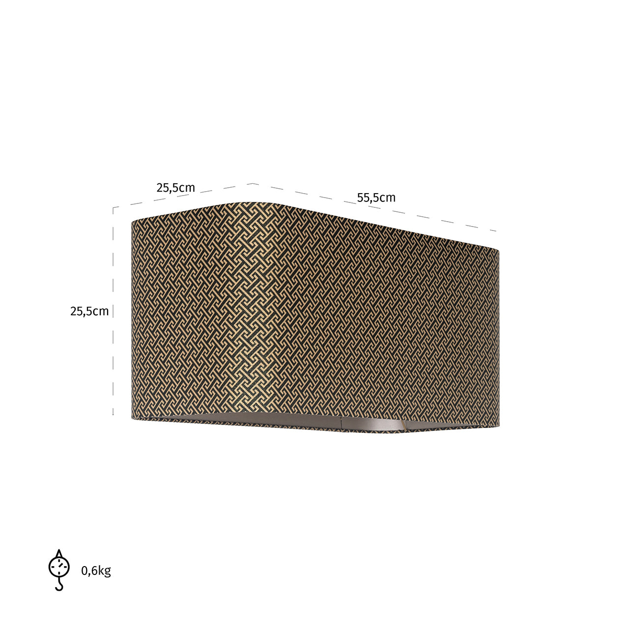 Lampshade Geo rectangle (Donna-21056-Geo Classic Big 9999 Black)