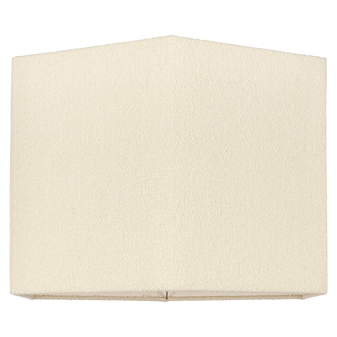 Lampshade Soho white bouclé hexagon XL (White)