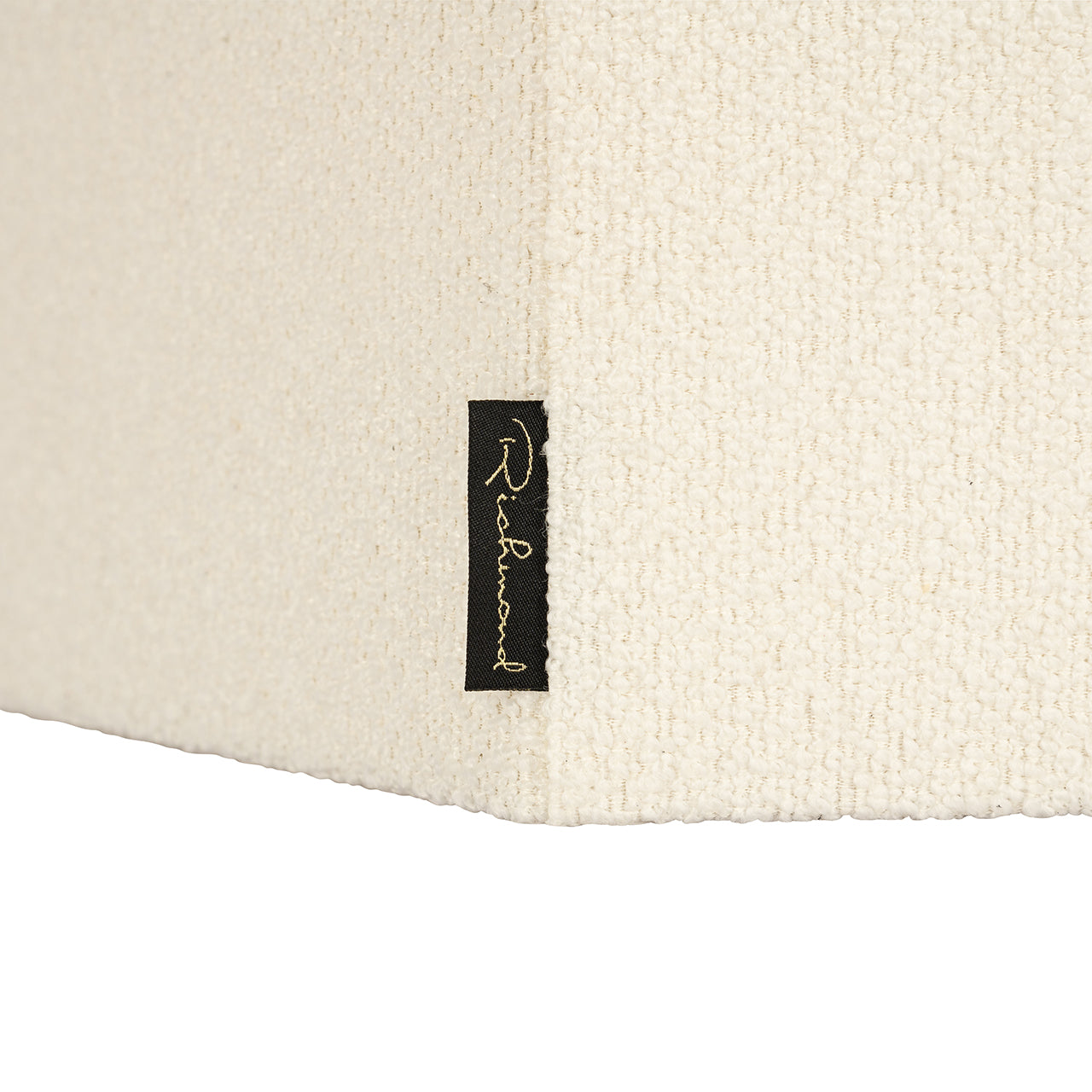 Lampshade Soho white bouclé hexagon XL (White)