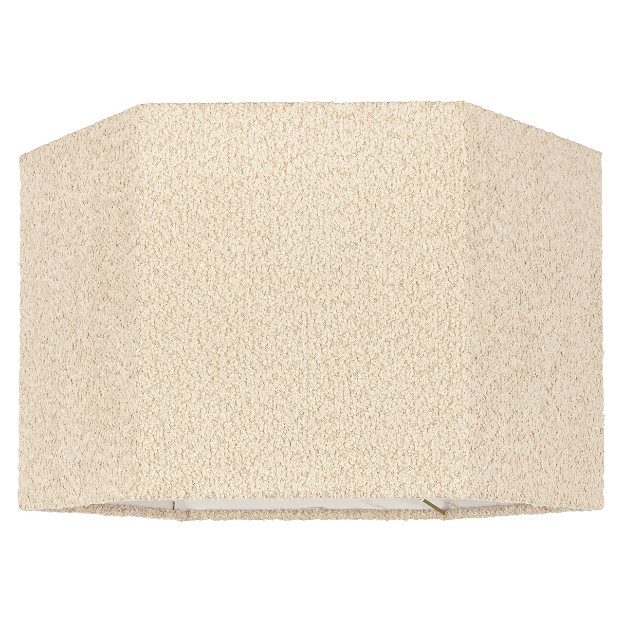 Lampshade Miley sand bouclé hexagon medium
