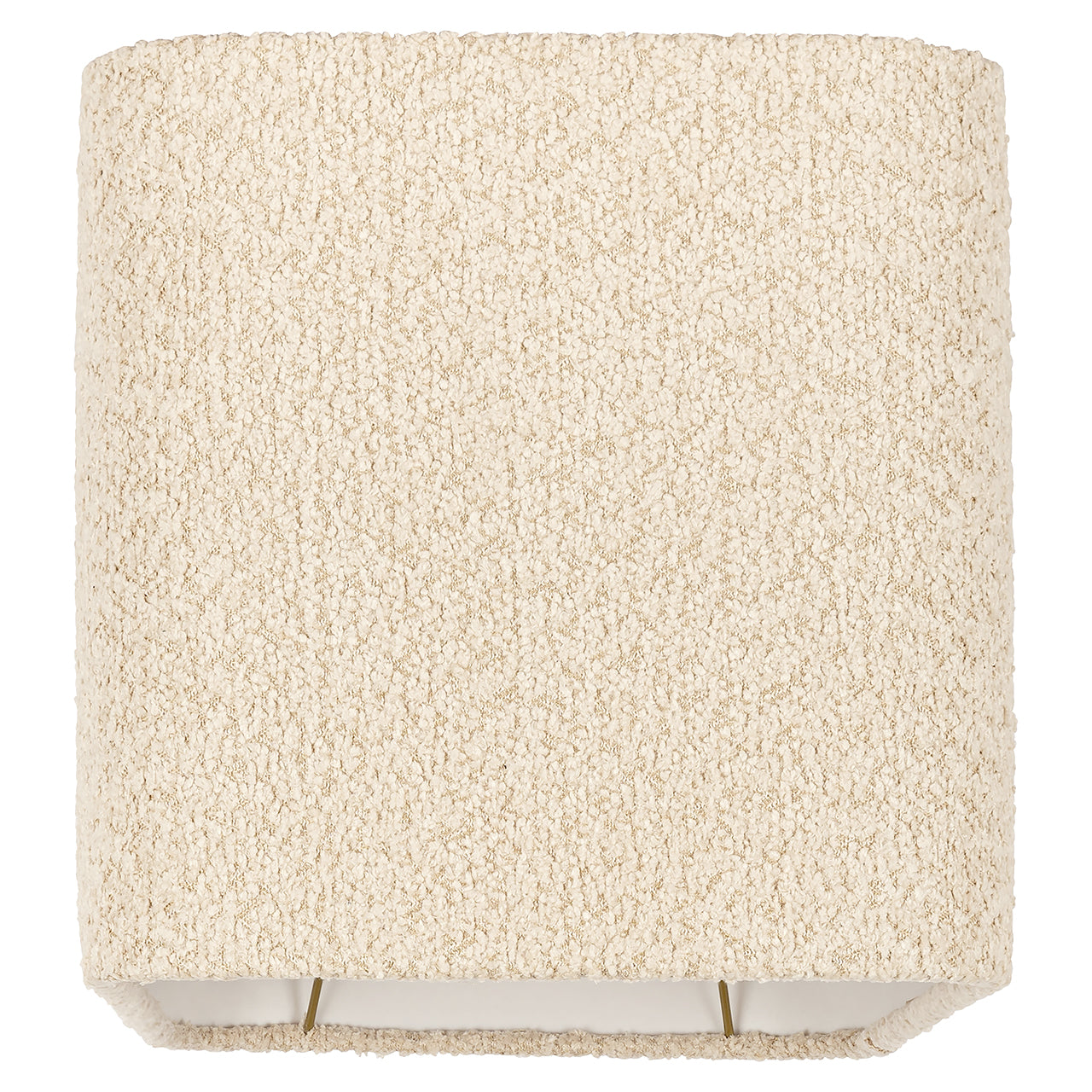 Lampshade Miley sand bouclé rectangle