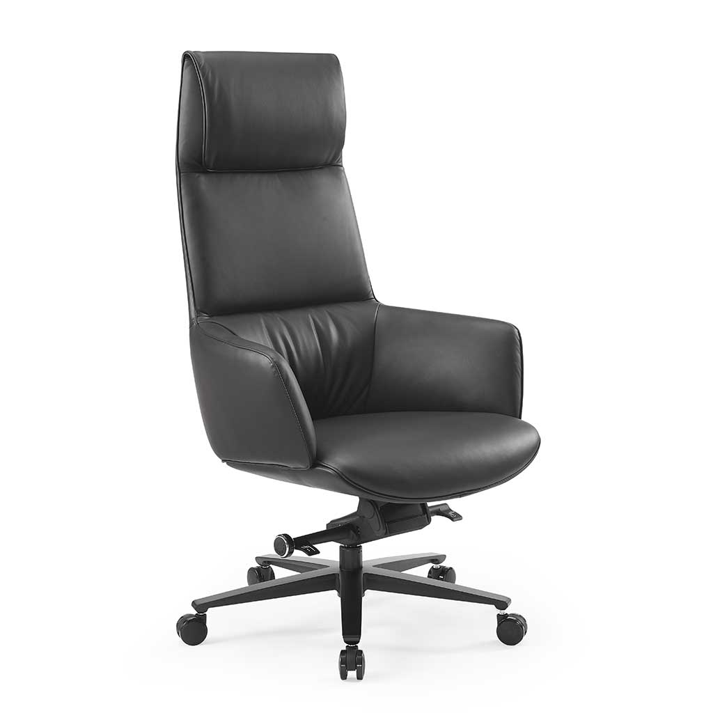 Lincoln Office Chair – Black High Back Ergonomic Chair 71×128×48 cm