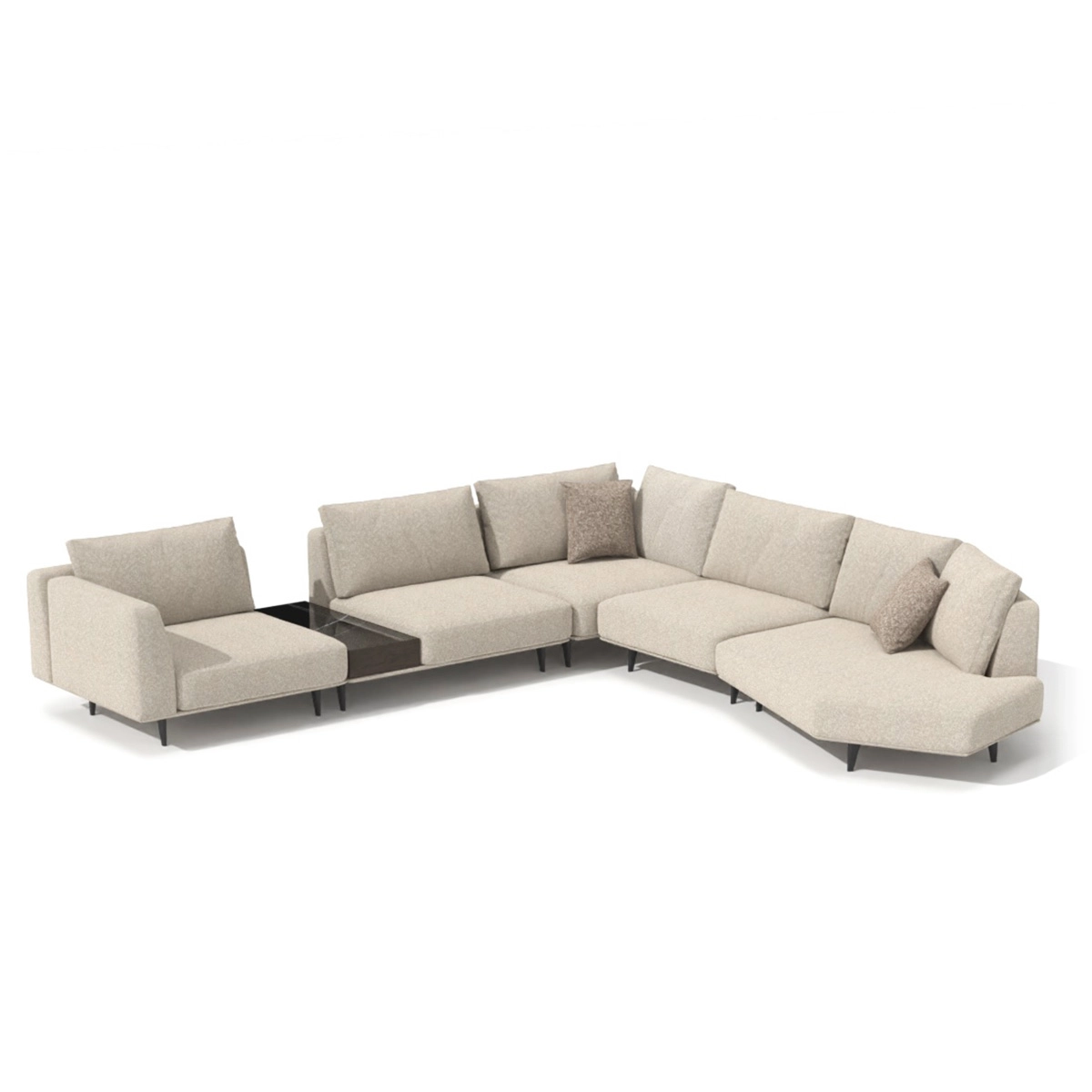Sofa Love Off-White 350cm Lounge Right