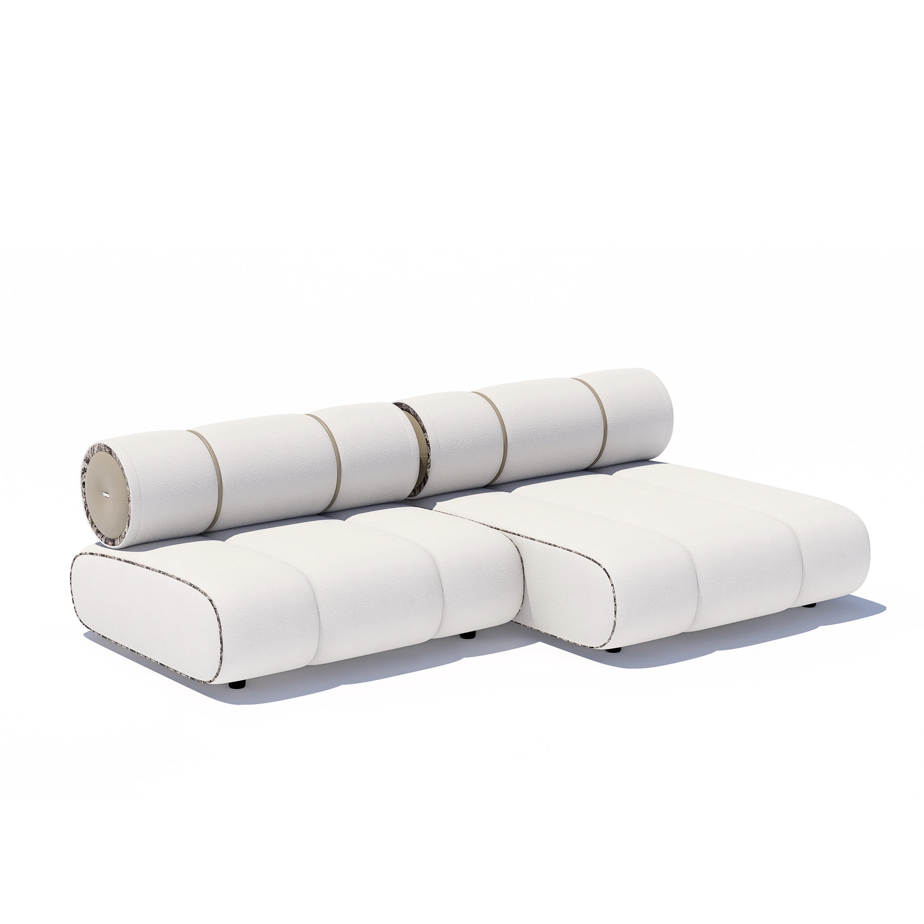 Sofa Orian White 250x154cm