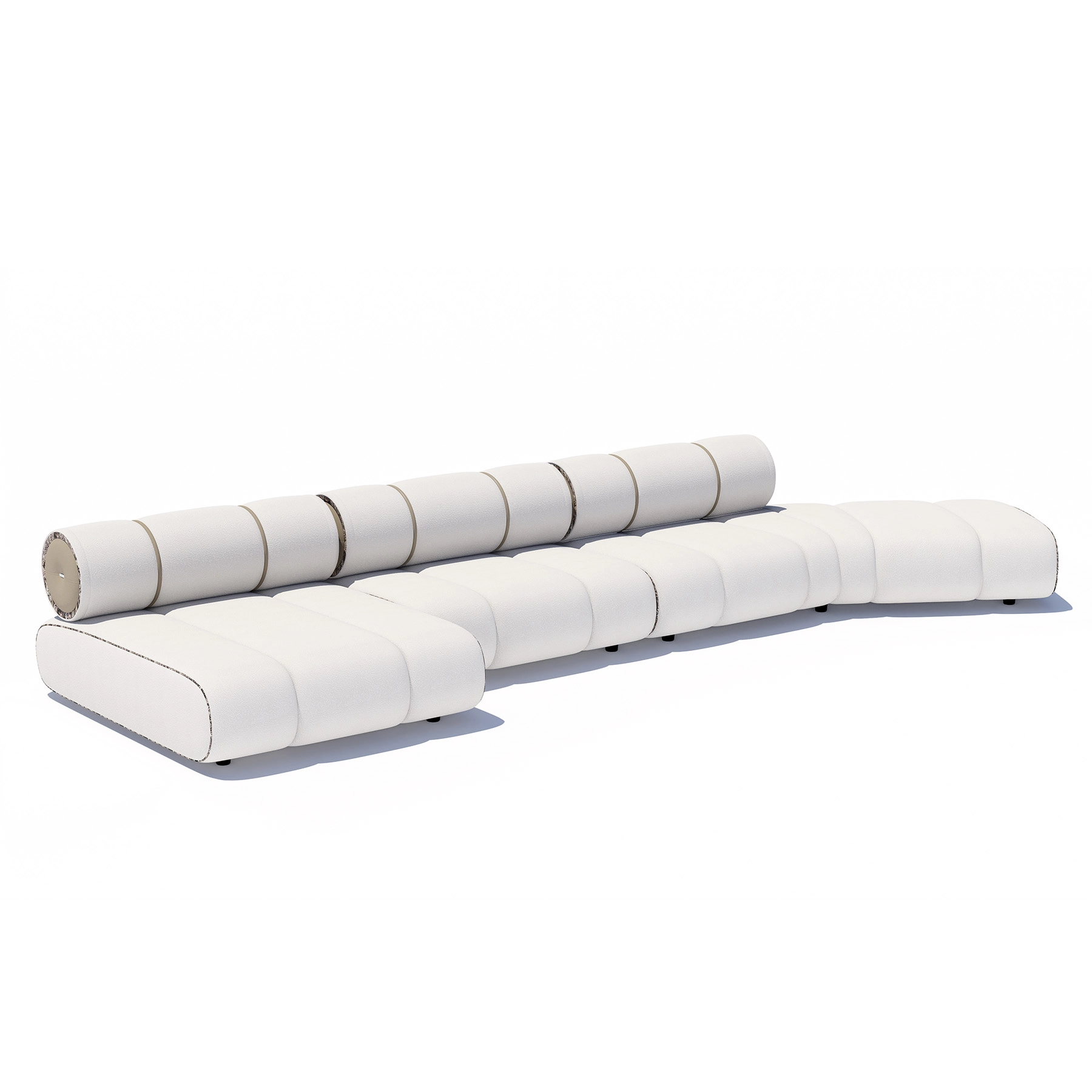 Sofa Orian White 154x501x164cm