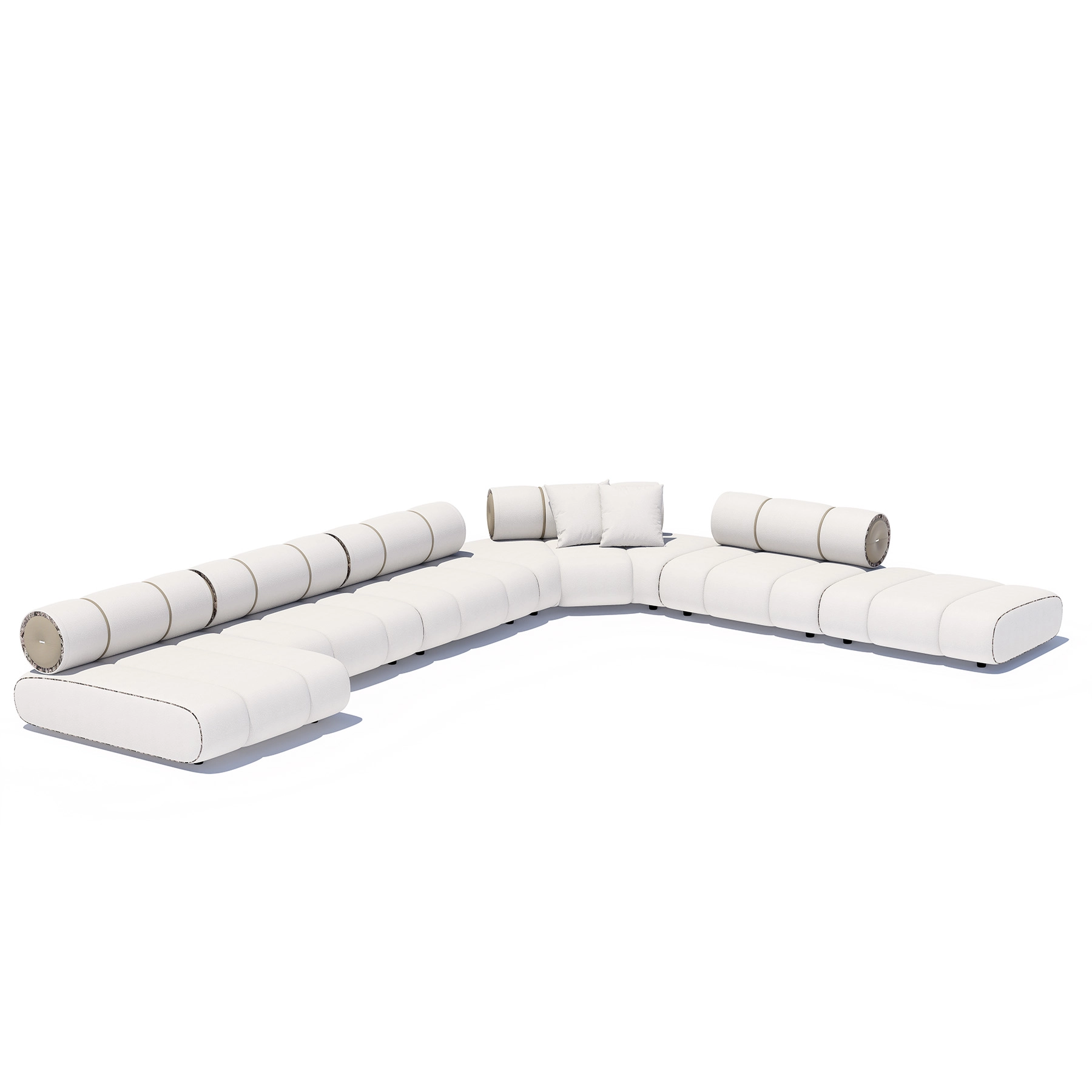 Sofa Orian White 535x410cm