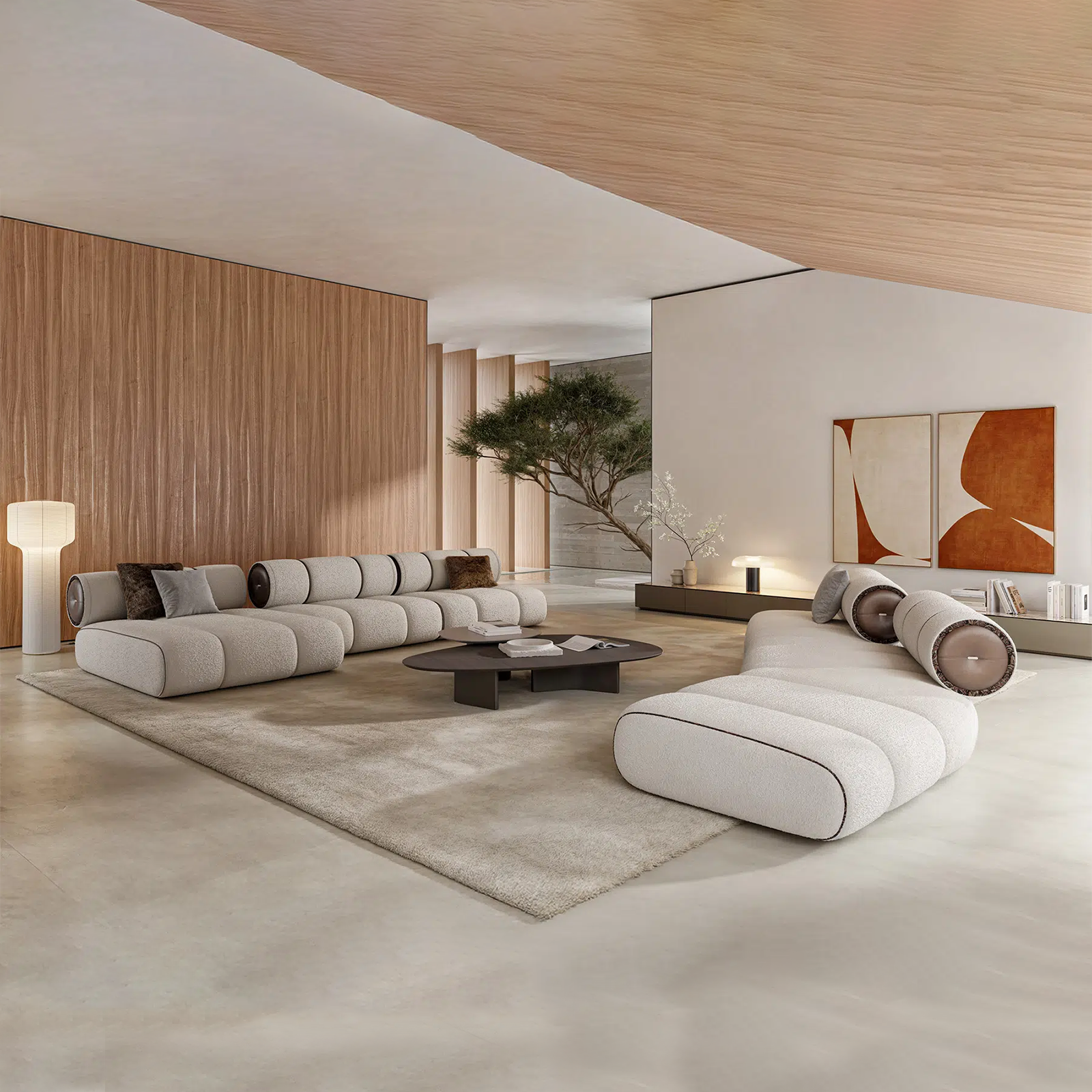 Sofa Orian White 270cm