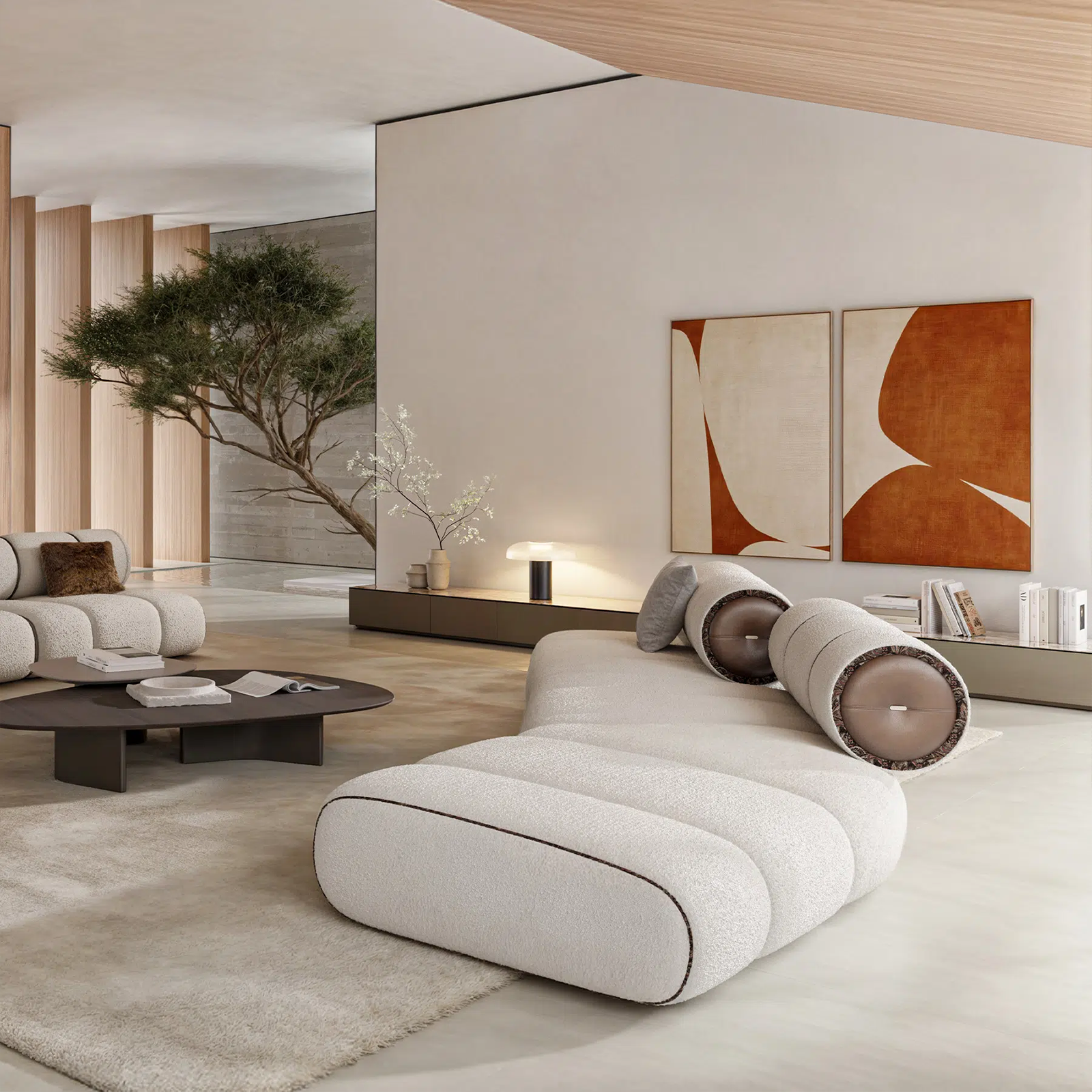 Sofa Orian White 270cm