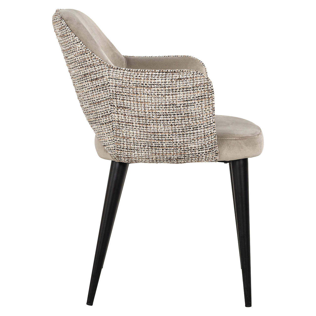 Arm chair Giovanna - trendy nature/quartz khaki fire retardant (Be Trendy 01 Nature)