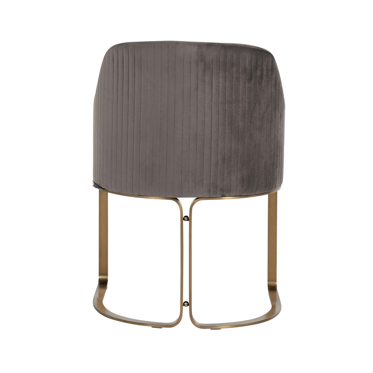Chair Hadley - stone velvet / brushed gold (Quartz Stone 101)
